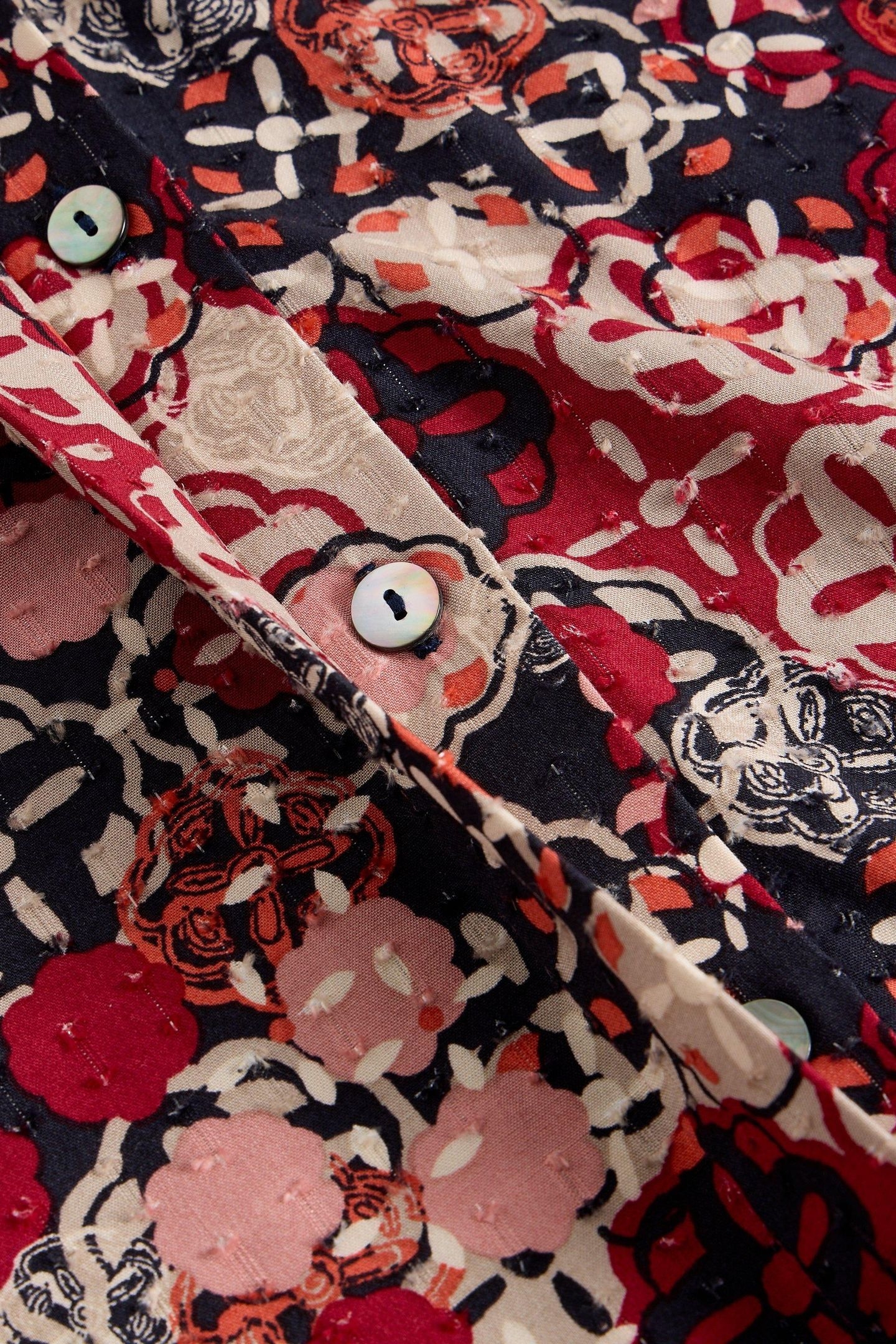 MONIQUE DRESS RED MULTI 5