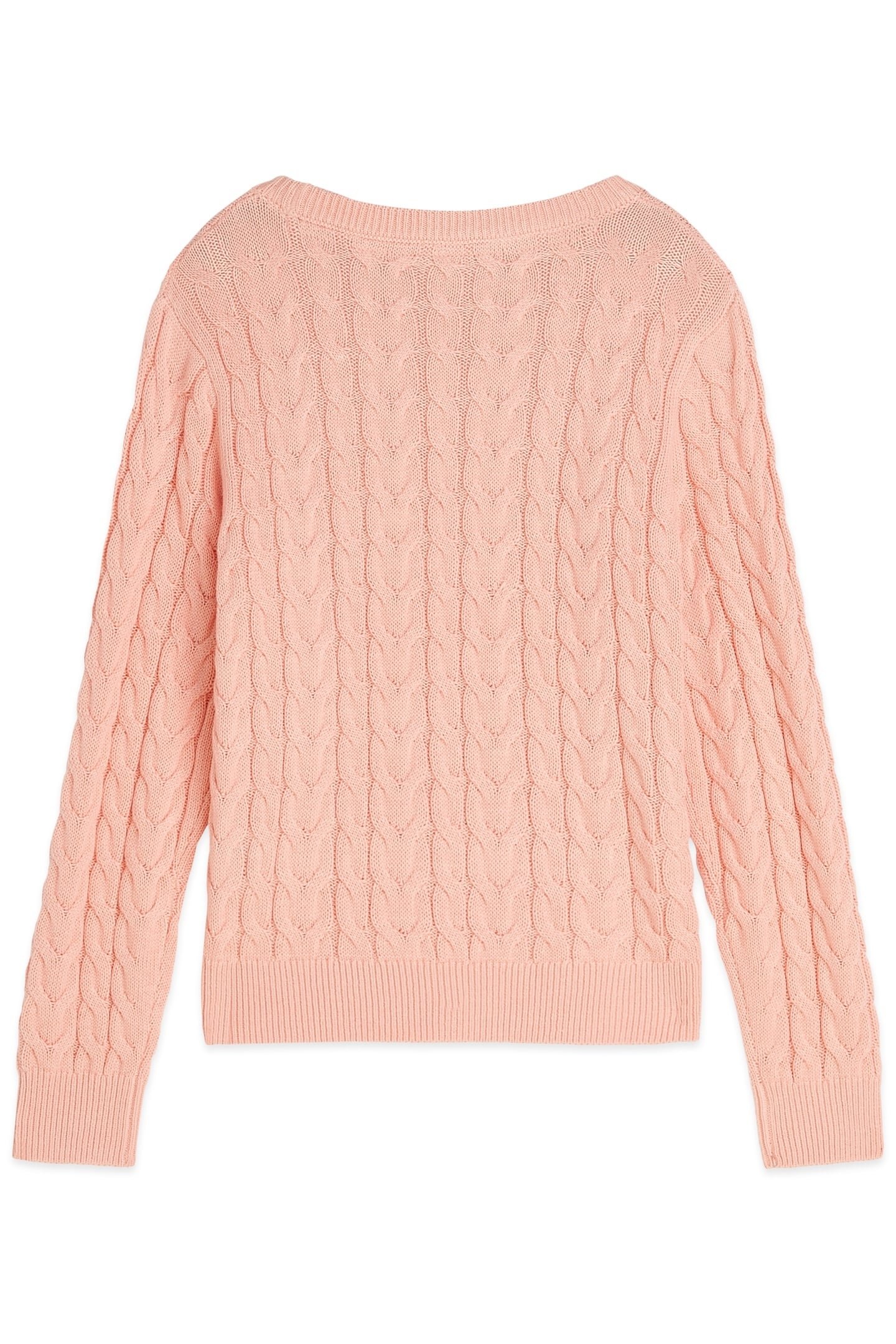 GIRLS CABLE SWEATER KNIT L/S PINK/YELLOW 2