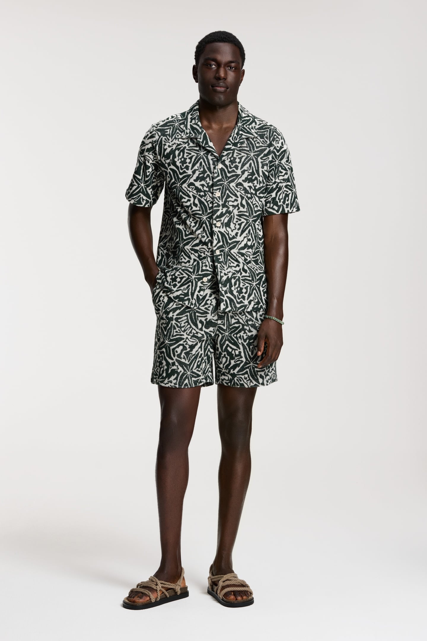 TED SHORT SLEEVE SHIRT STARFISH GREEN LEAF STARFISH 1