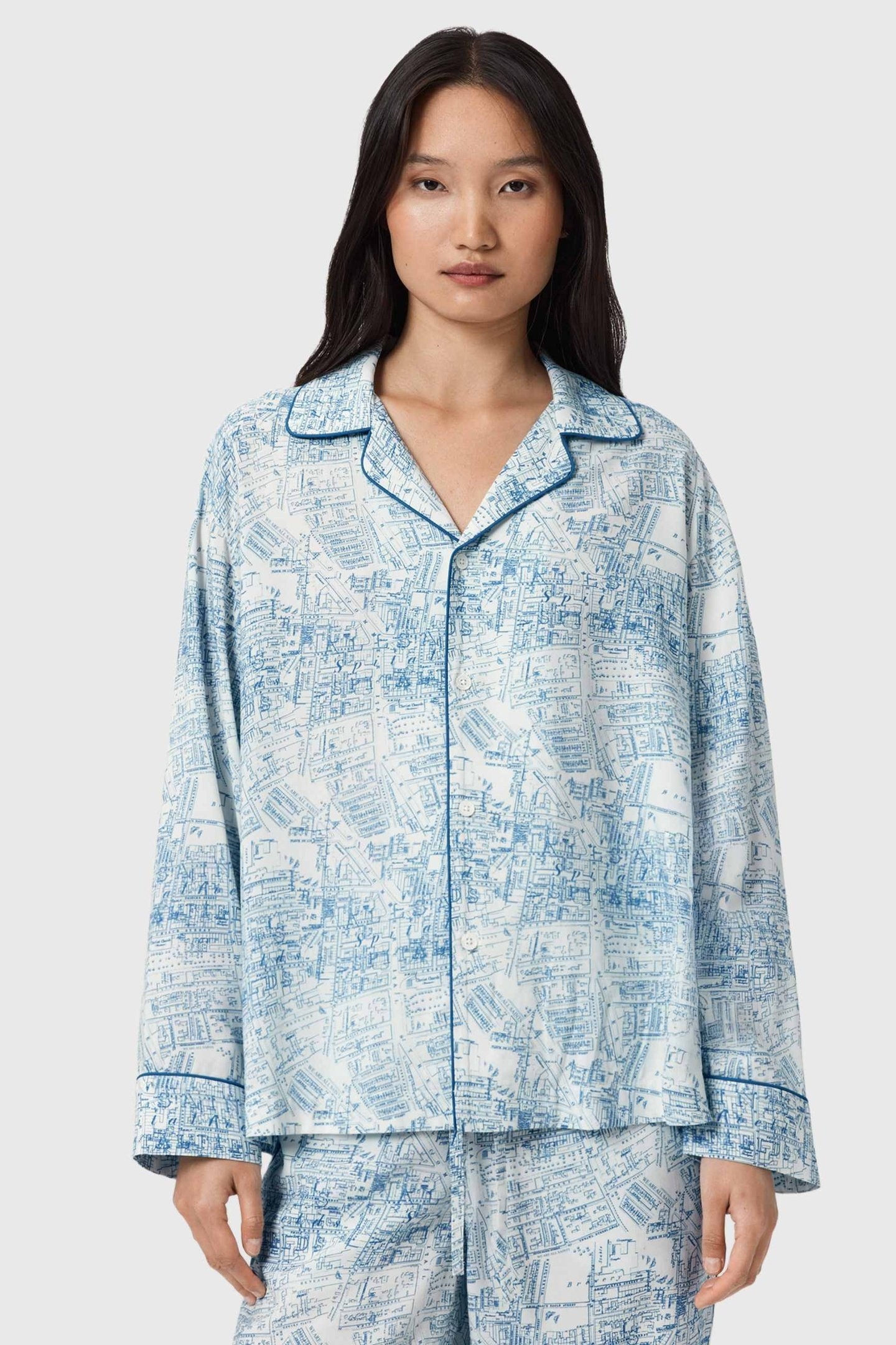 MAUDE PJ SET MAP BLUE 2