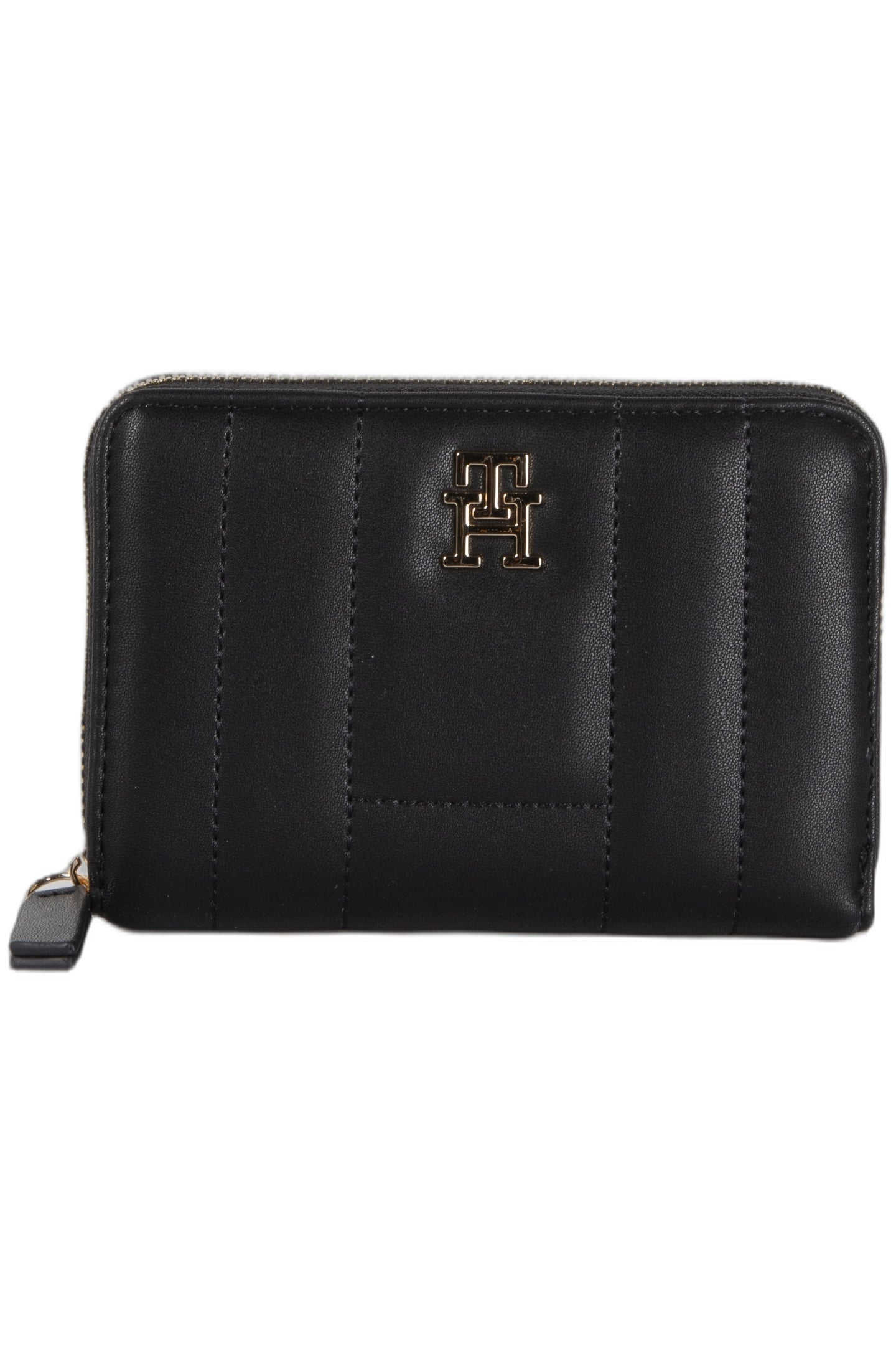 FEMININE ZIP AROUND WALLET BLACK 2
