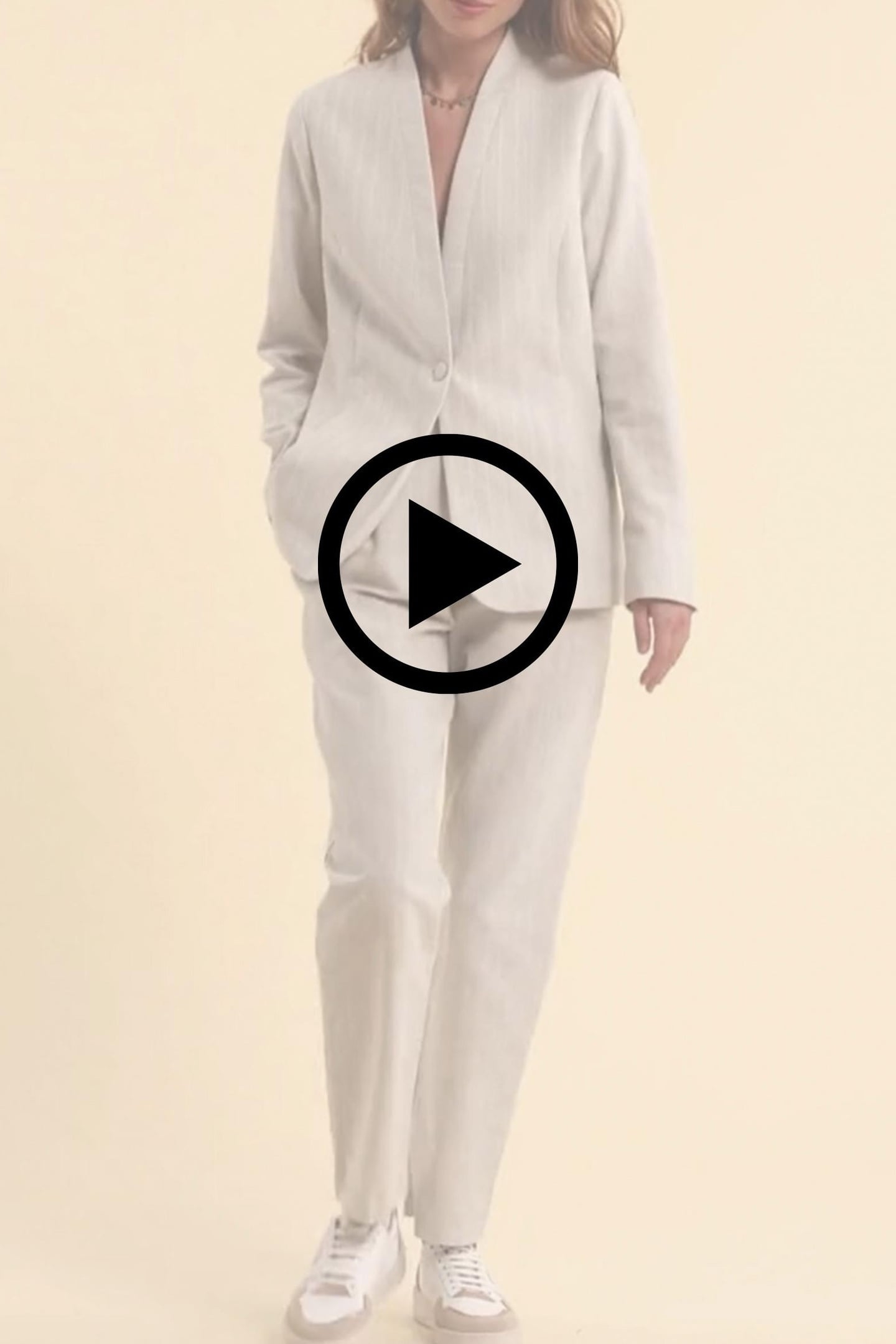 GREY STRIPED TENNIS SUIT PANTS HEATHER GREY 5