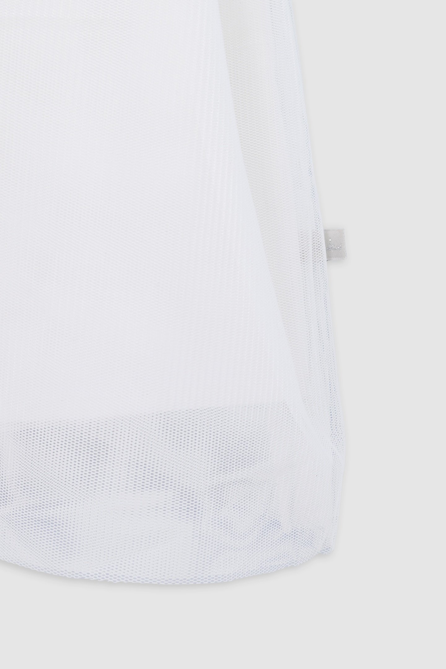 WHITE TULLE DRESS WITH SILVER EMBROIDERY 4