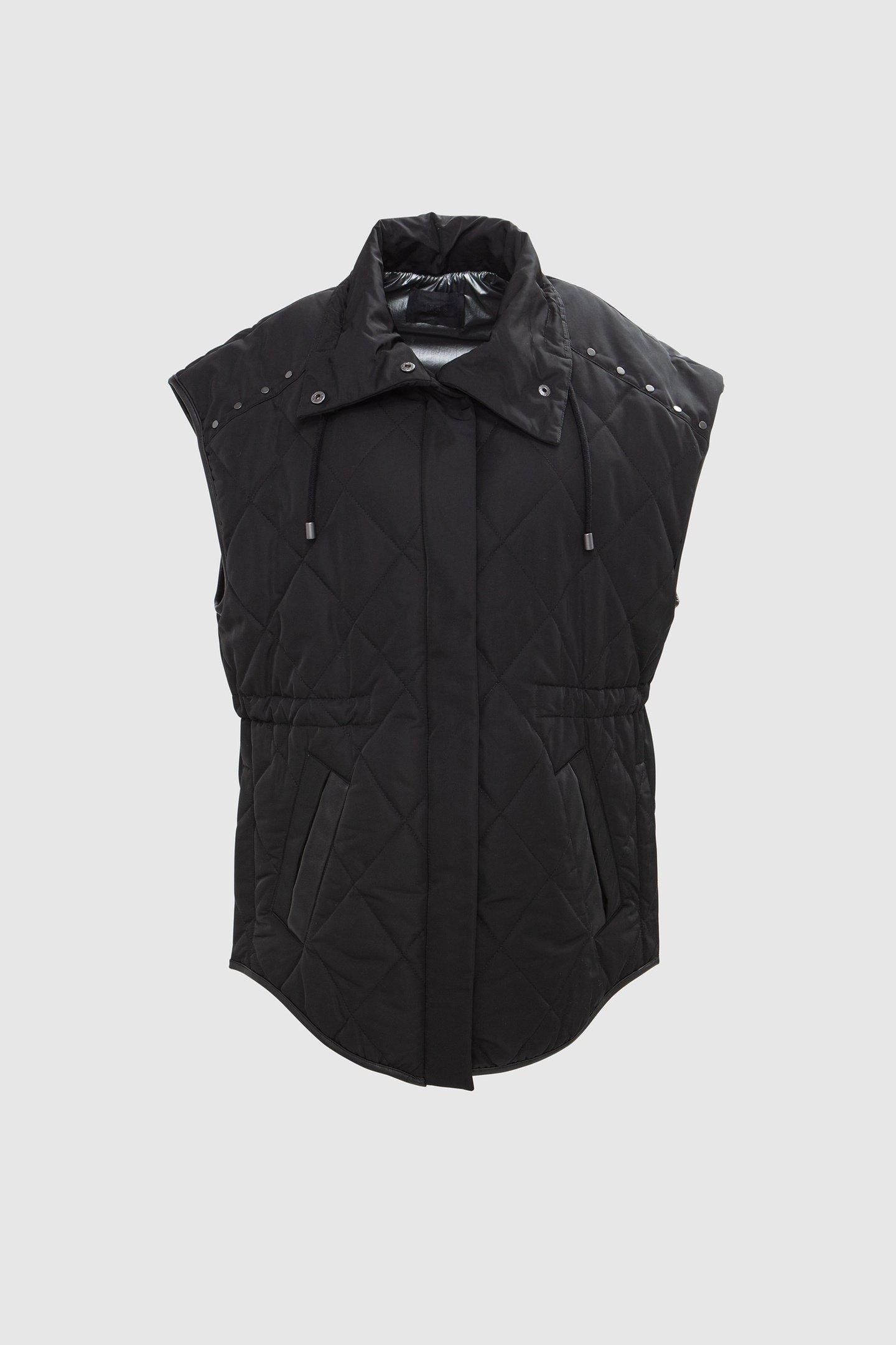 OVERSIZED BLACK SLEEVELESS DOWN-JACKET 7