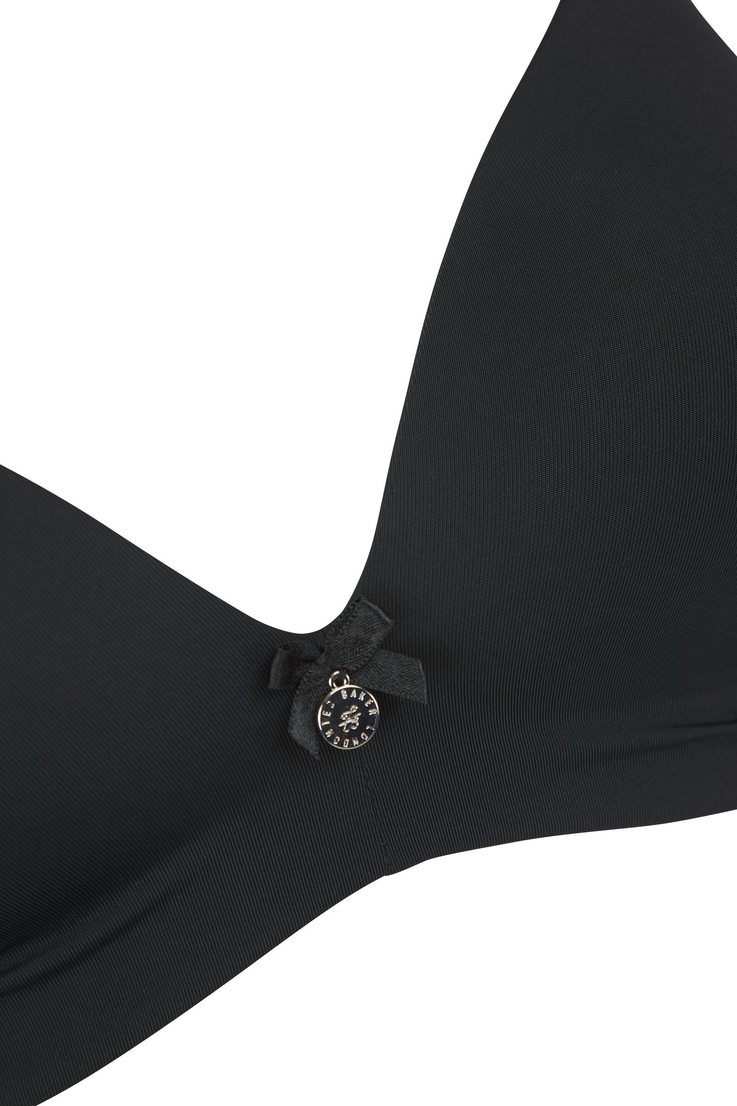 FABEL 2 PK DITSY ROSE PRINT WIRELESS SHAPIING BRA JET BLACK 8