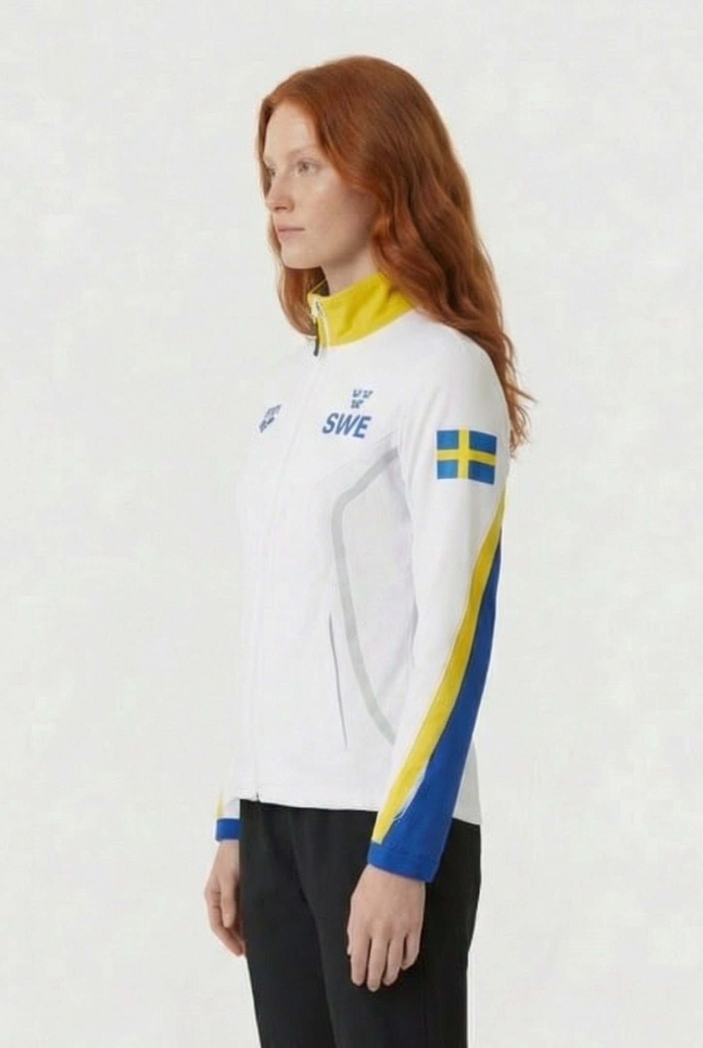 UNISEX SWEDEN WARM UP JACKET WHITE ROYAL 6