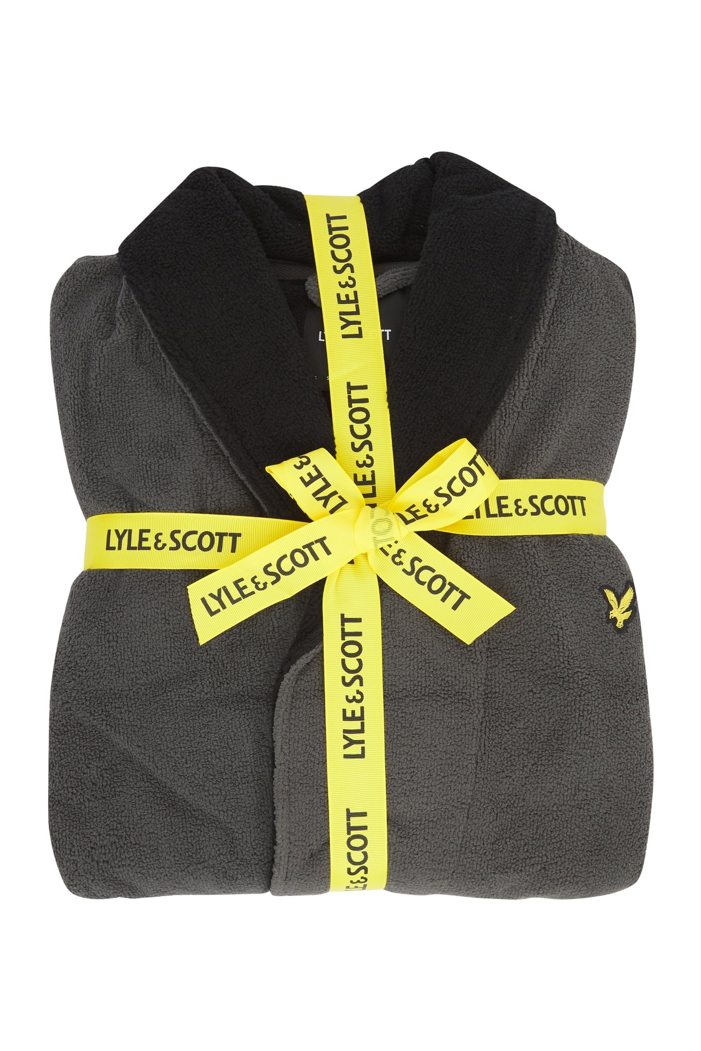 ADRIAN BATHROBE GRANITE GREY/BLACK 2