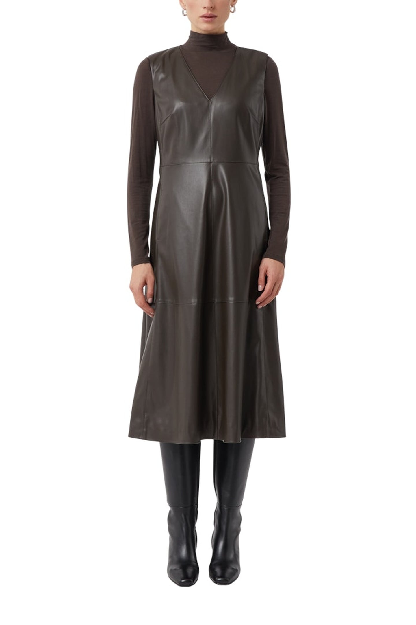 COMMA DRESSES BROWN-DARK 1