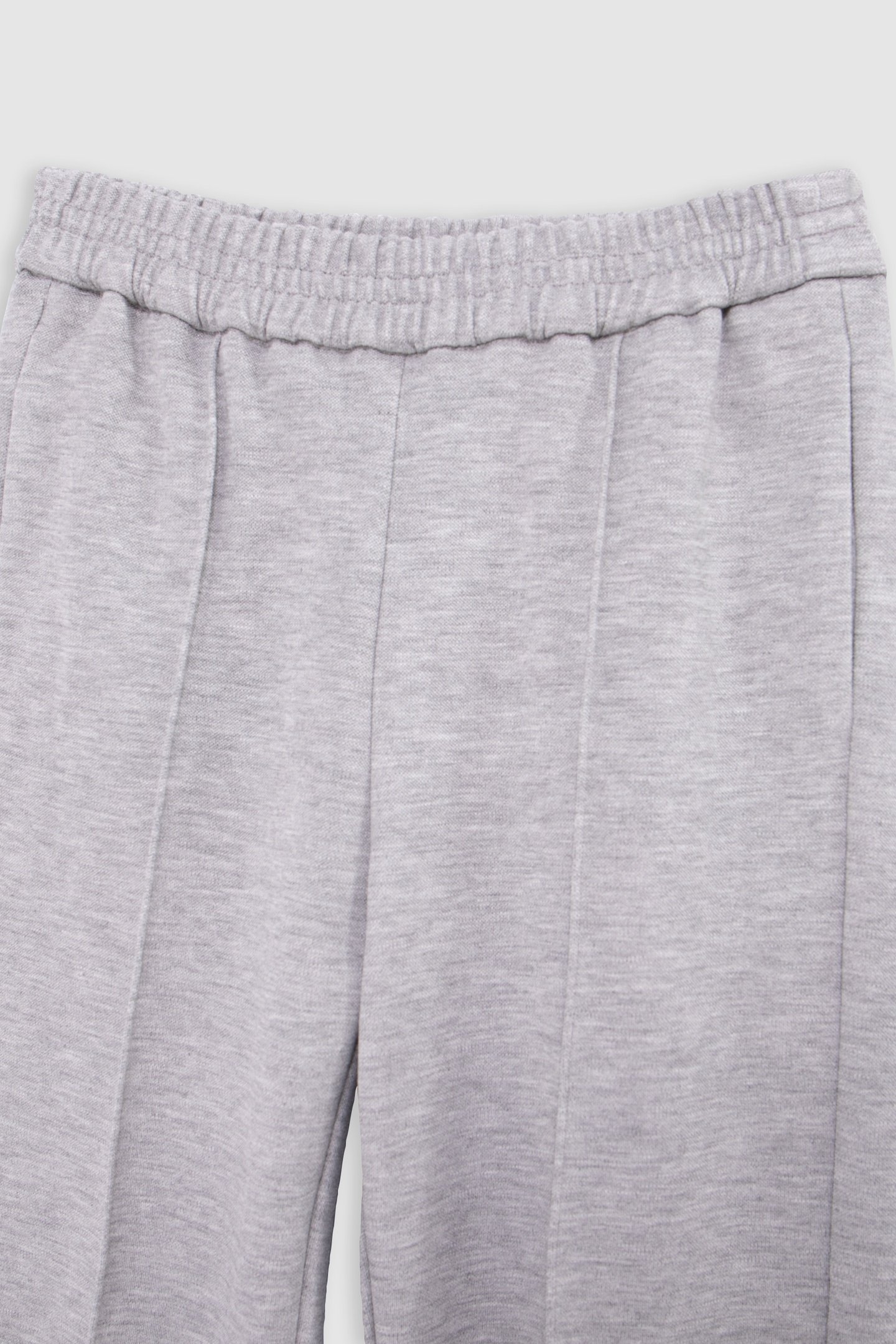 GIRL'S GREY ZIPPED CUFF WIDE-LEG JOGGERS, FIXED SEAMS 3