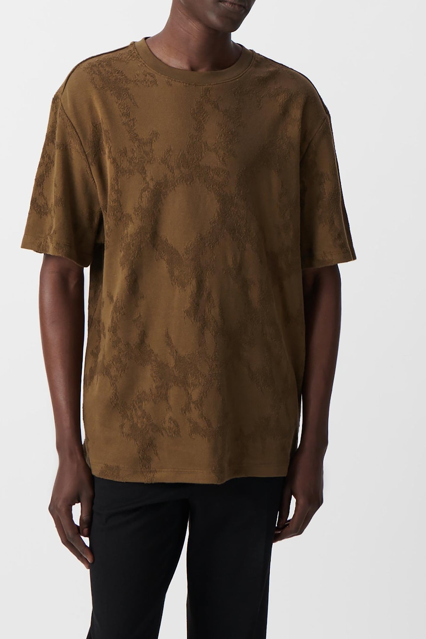 BRONZE CAMOUFLAGE JACQUARD T-SHIRT 2