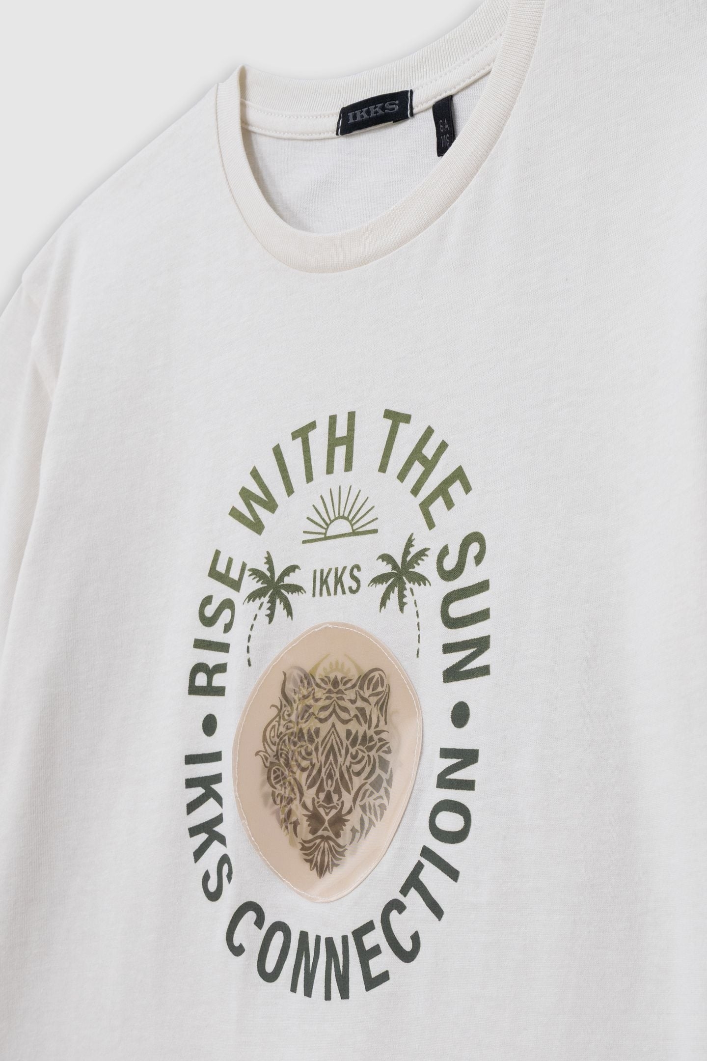 ECRU ORGANIC COTTON LENTICULAR T-SHIRT 6