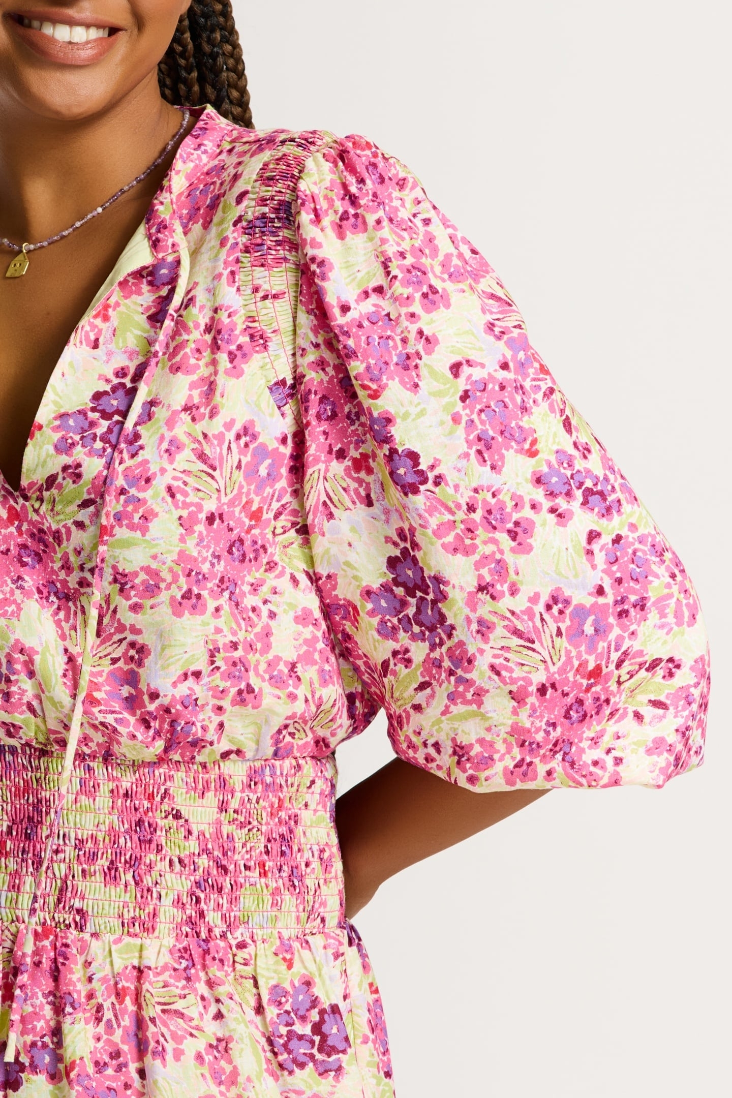 JONI DRESS FLOWER FIELDS PINK FLOWER FIELDS 8