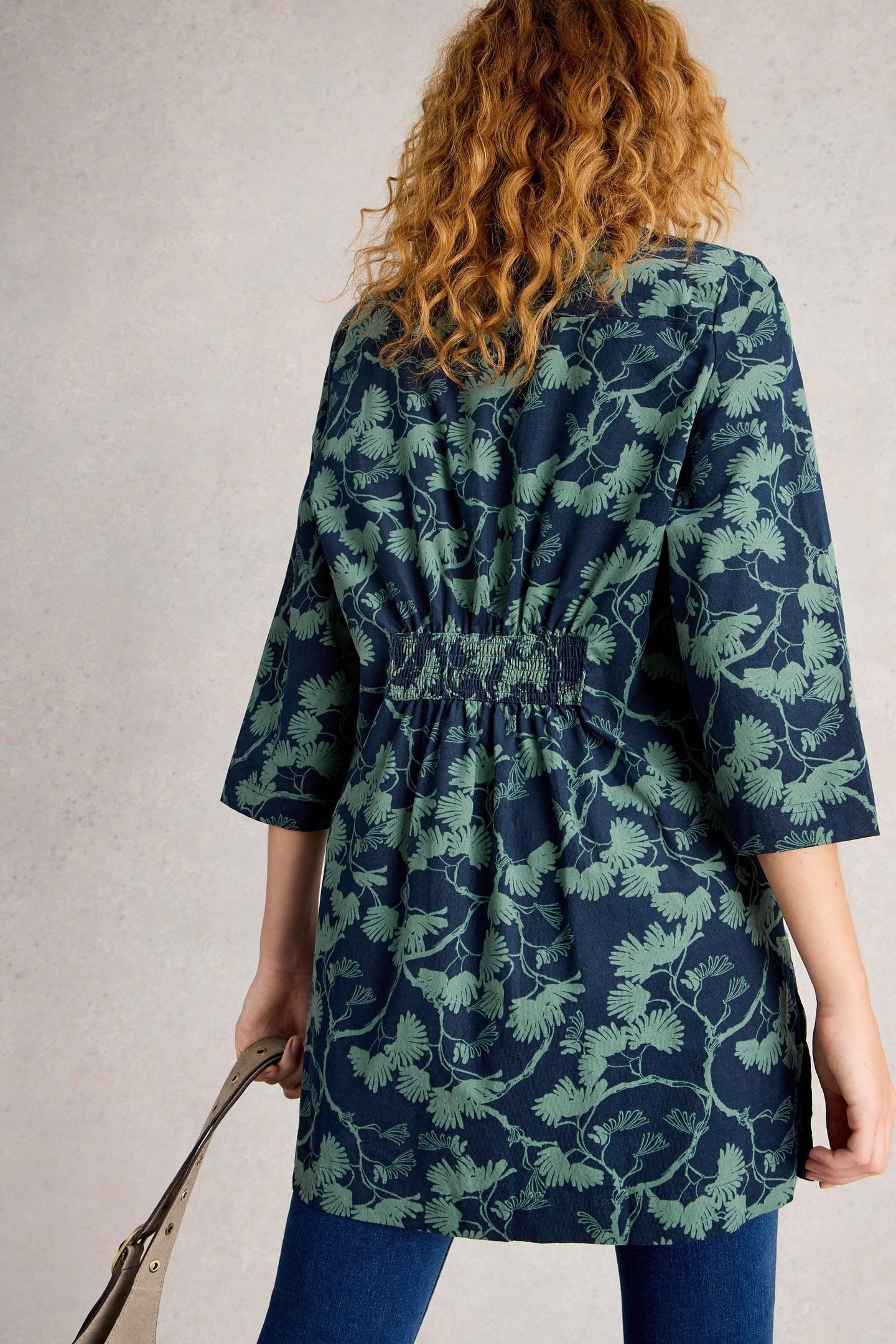 BLAKE CORD TUNIC NAVY PRINT 2