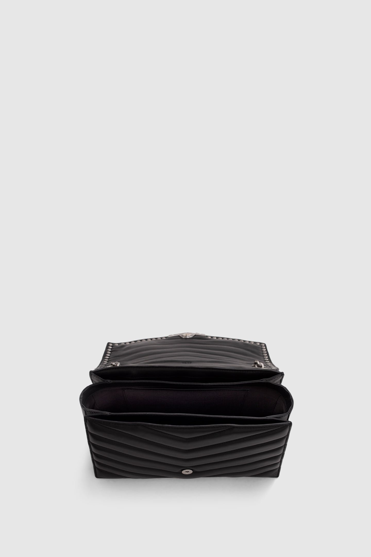 BLACK STUDDED LEATHER THE 1 ROCK BAG SIZE L 6