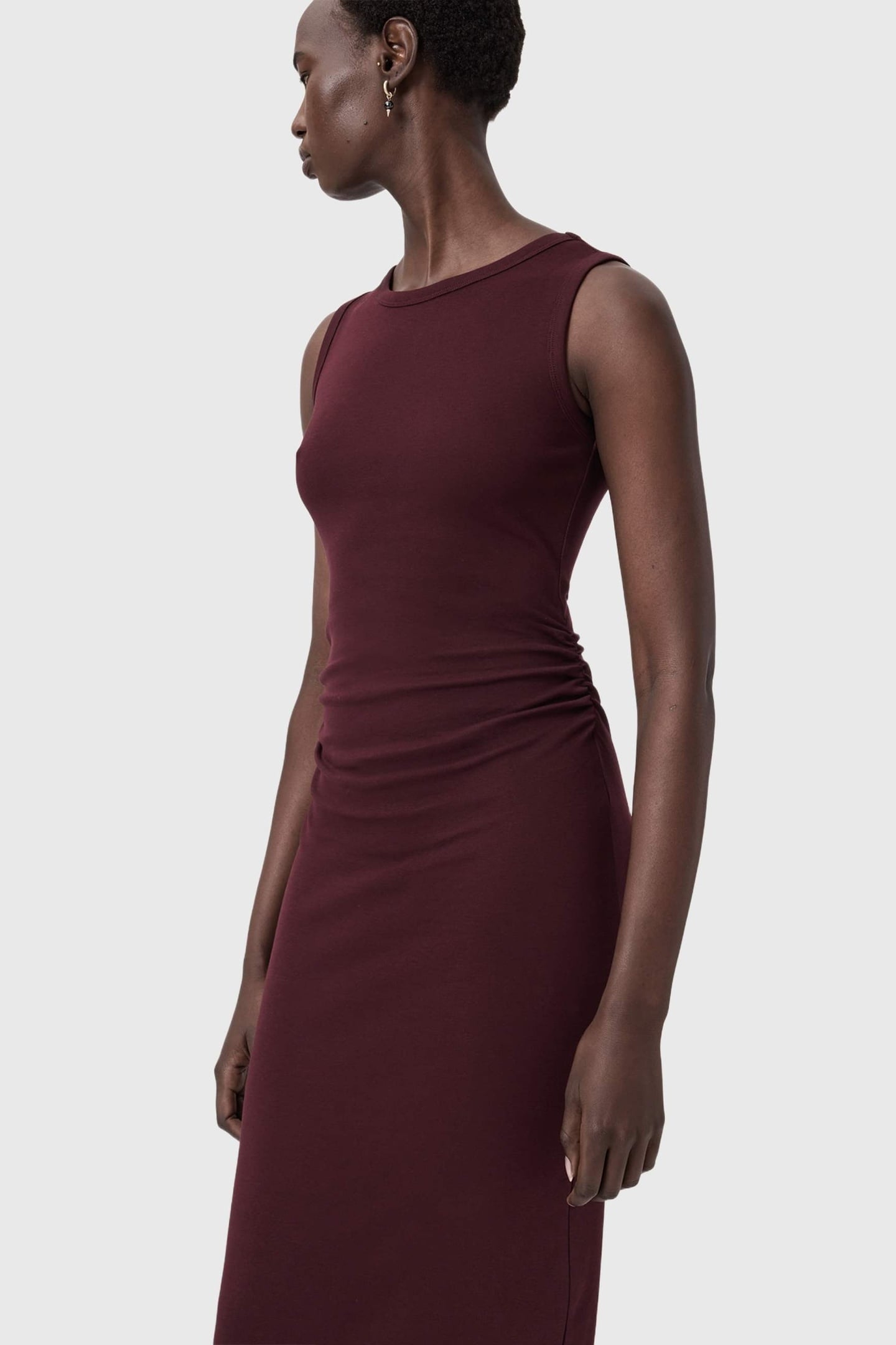 KATARINA DRESS OXBLOOD RED 5