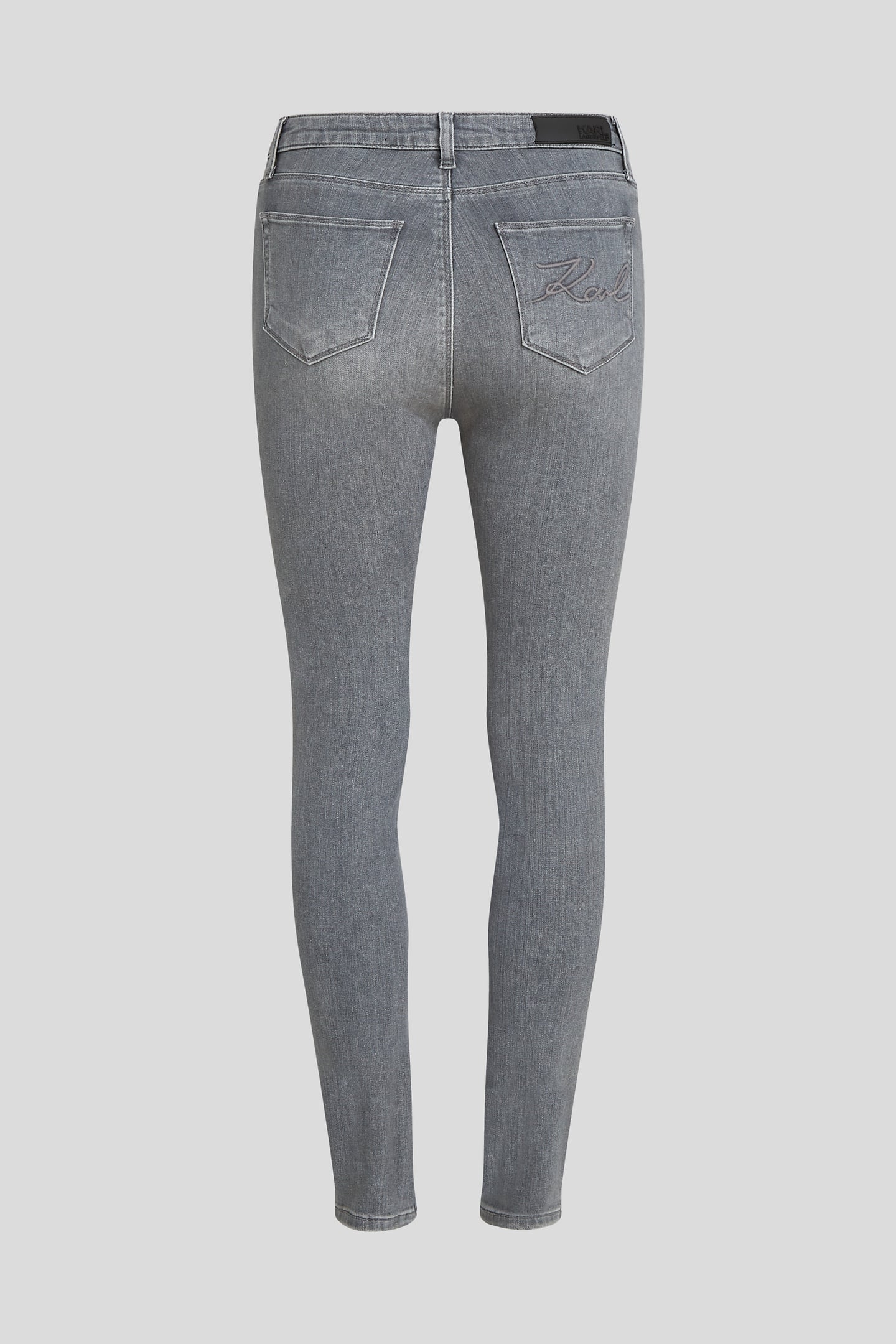 LIGHT GREY DENIM SKINNY DENIM PANTS 2