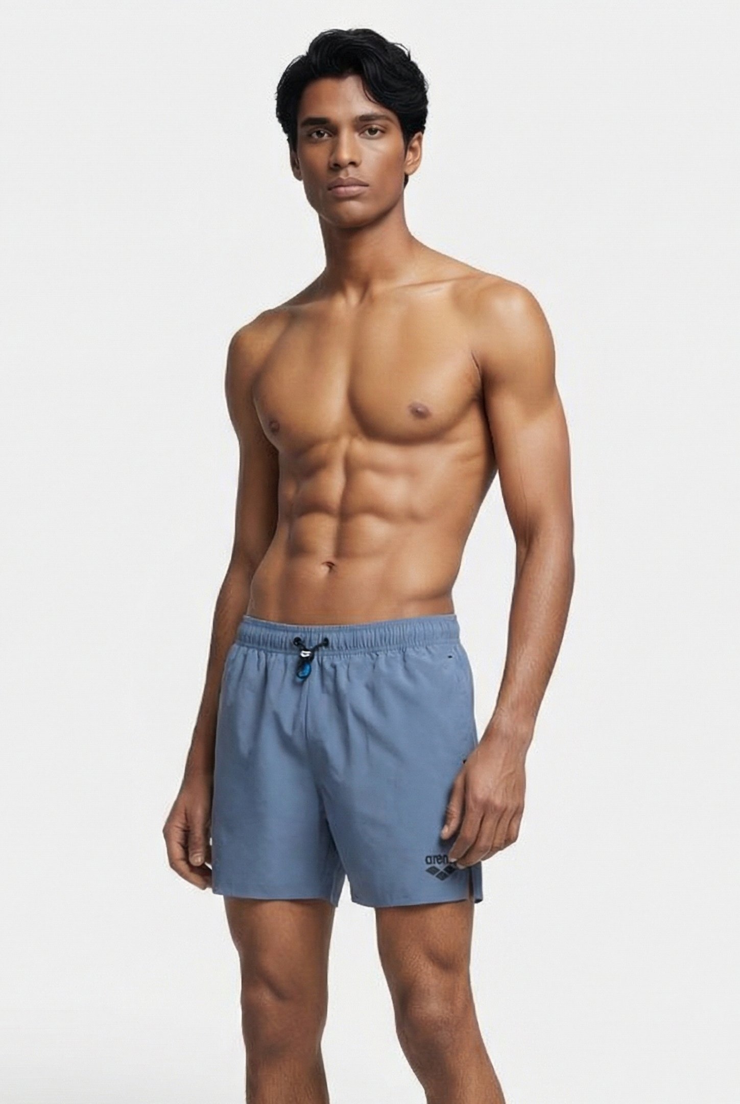 MEN'S ARENA EVO BEACH SHORT SOLID GREY BLUE 1