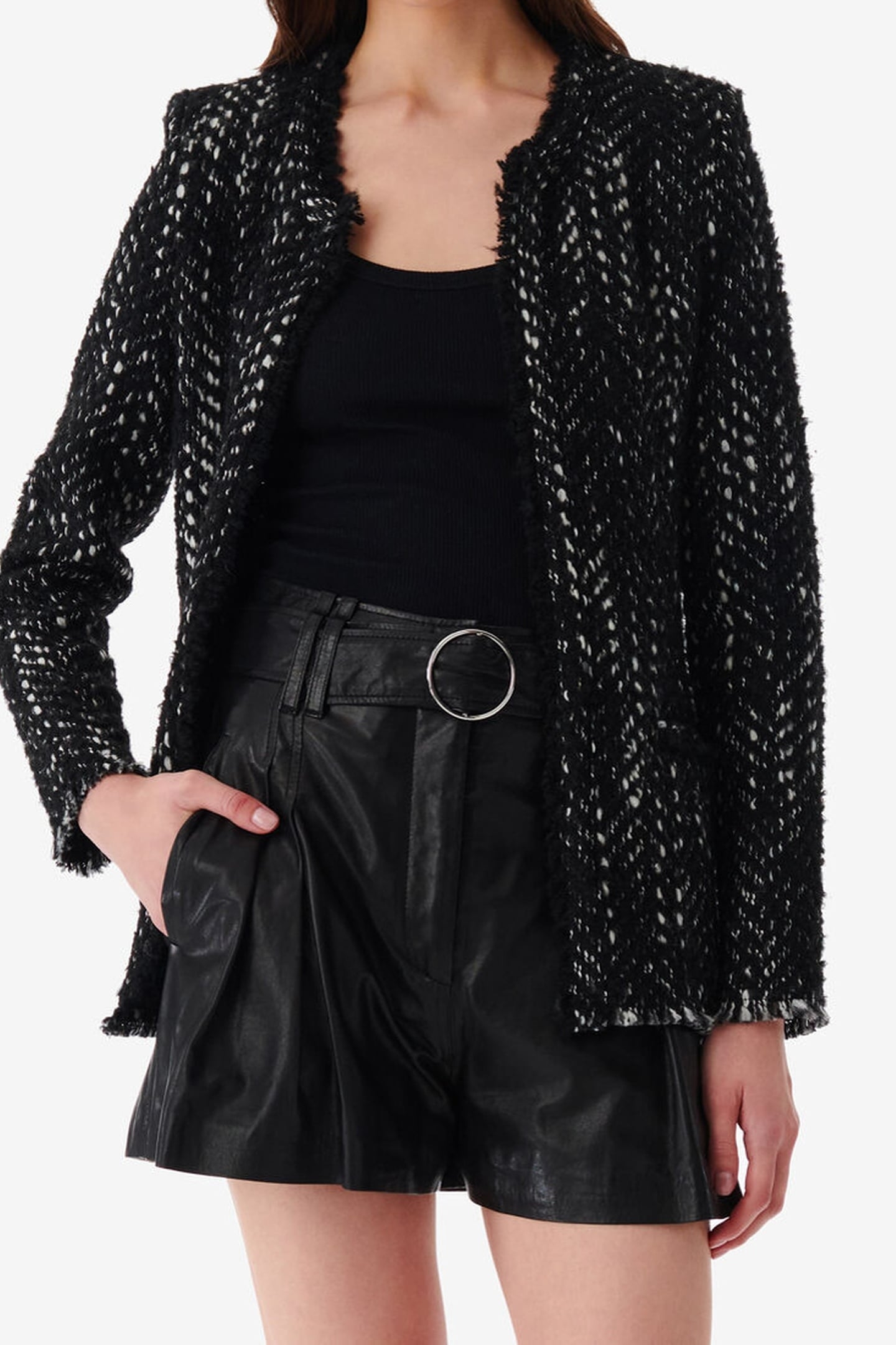 LEONARD JACKET BLACK/WHITE 1