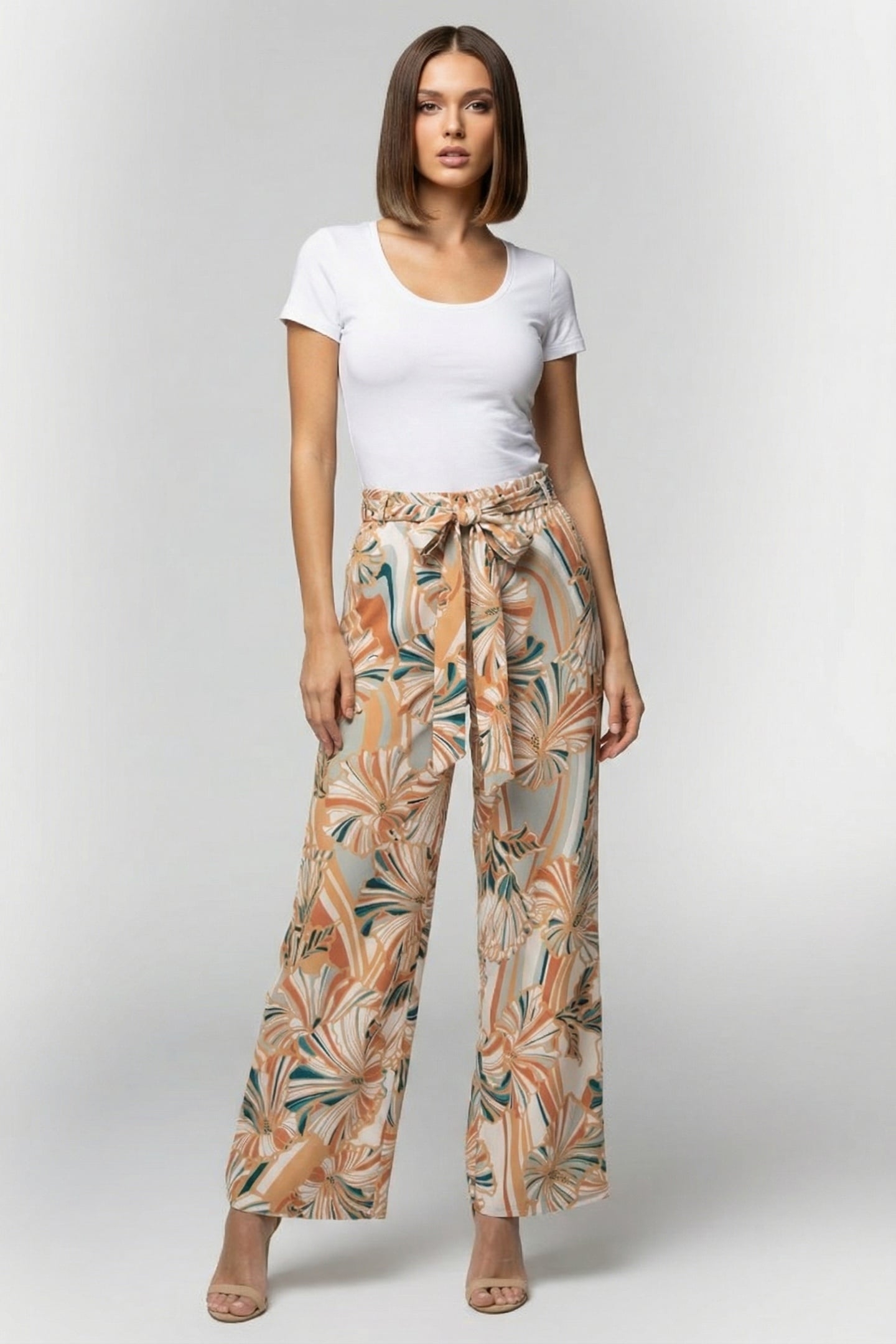 PANTS COMFY IN OFFWHITE WITH MARITIMO PRINT 1
