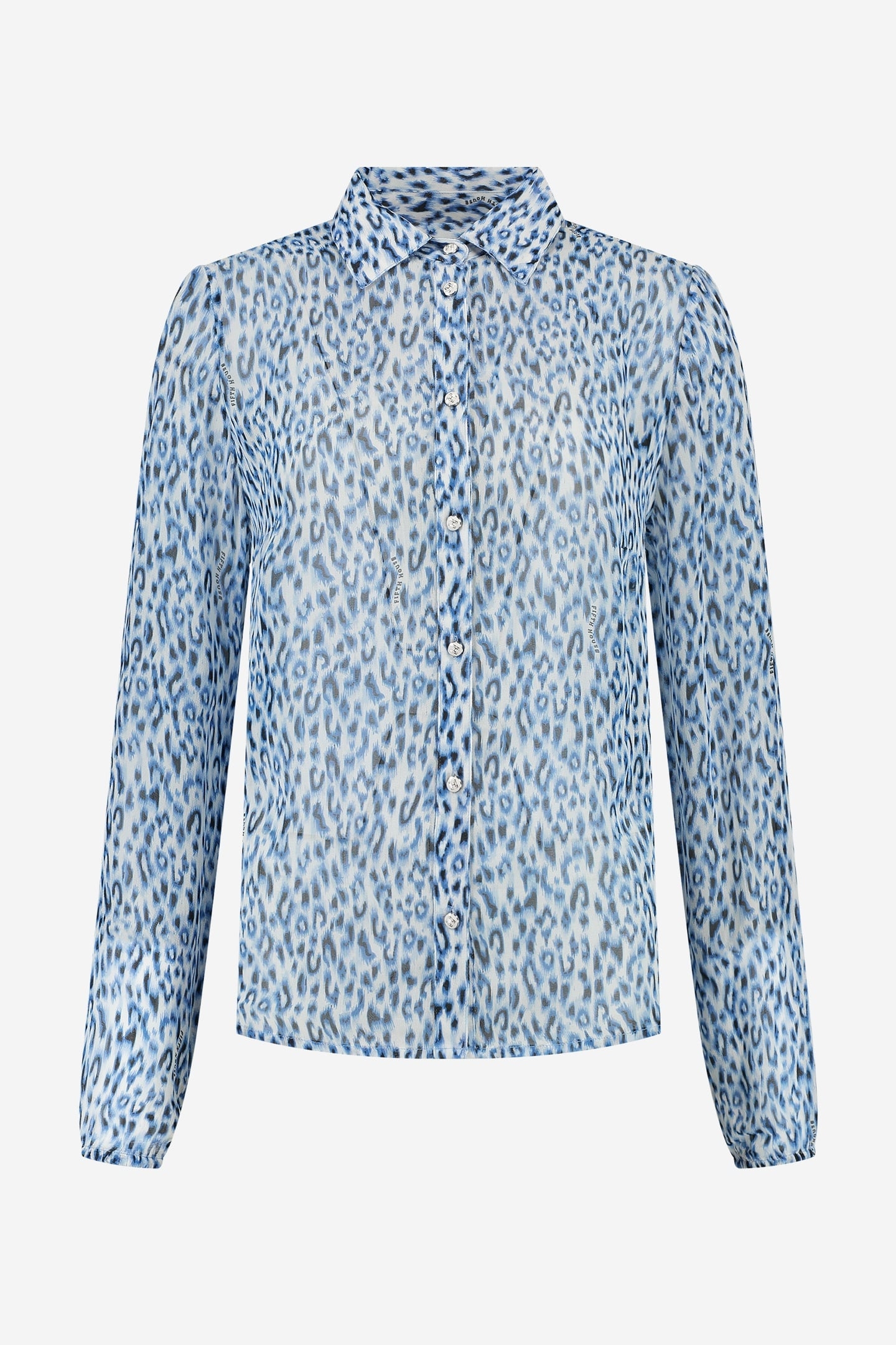 CHLOE BLOUSE BRIGHT BLUE WASH 2