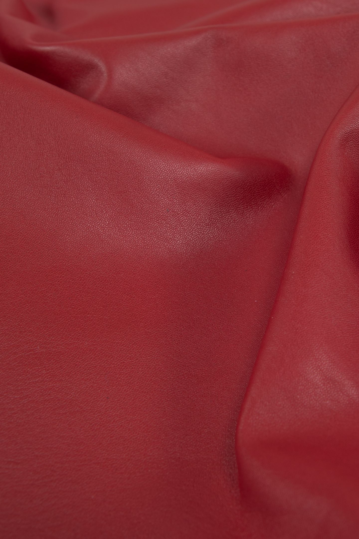 RED LEATHER BIKER JACKET WITH ZIPPED POCKETS 7