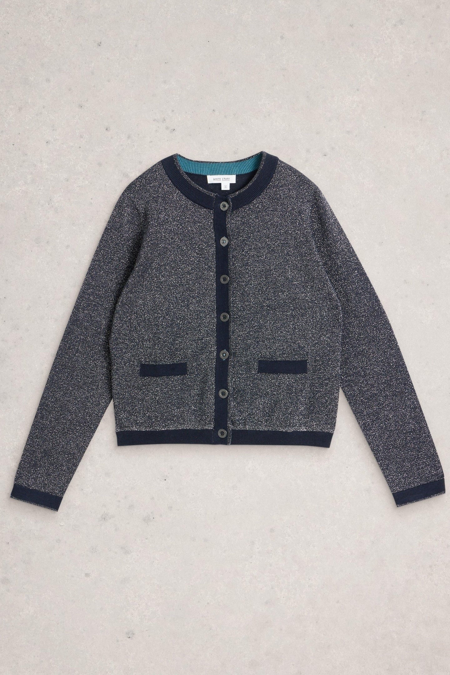 CHARLOTTE SPARKLE CARDI DARK NAVY 2