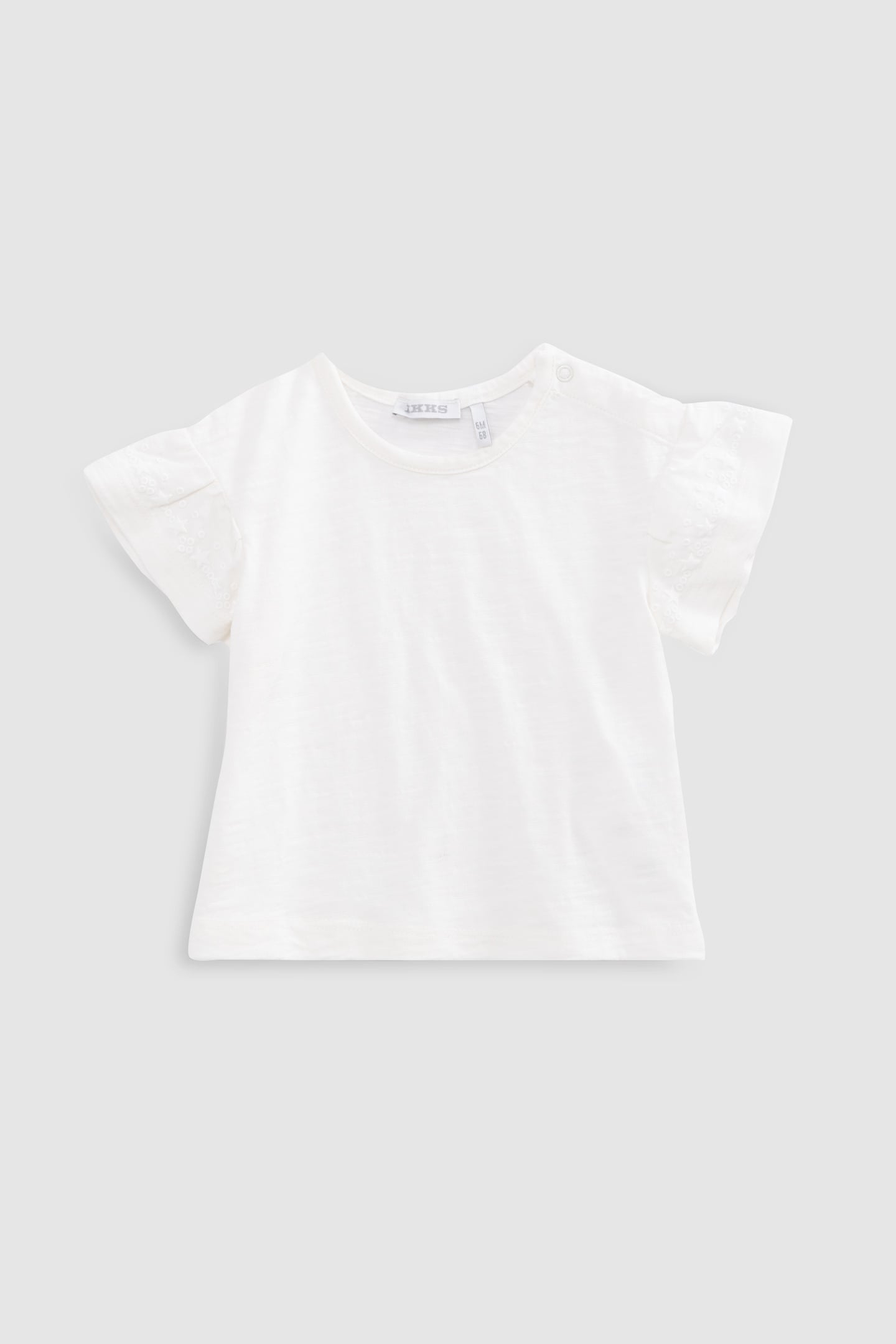 BLUE OVERALLS AND ECRU T-SHIRT SET 2