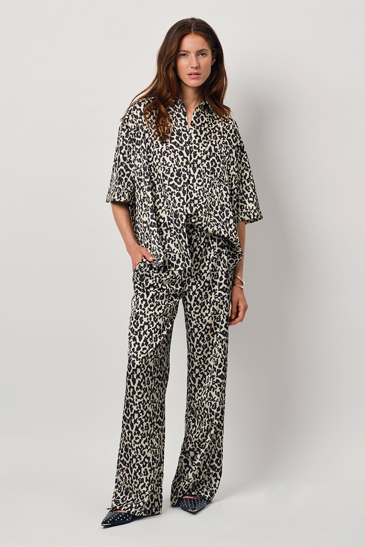 PEJU LEOPARD PRINTED LONG BLOUSE MULTICOLOUR 1