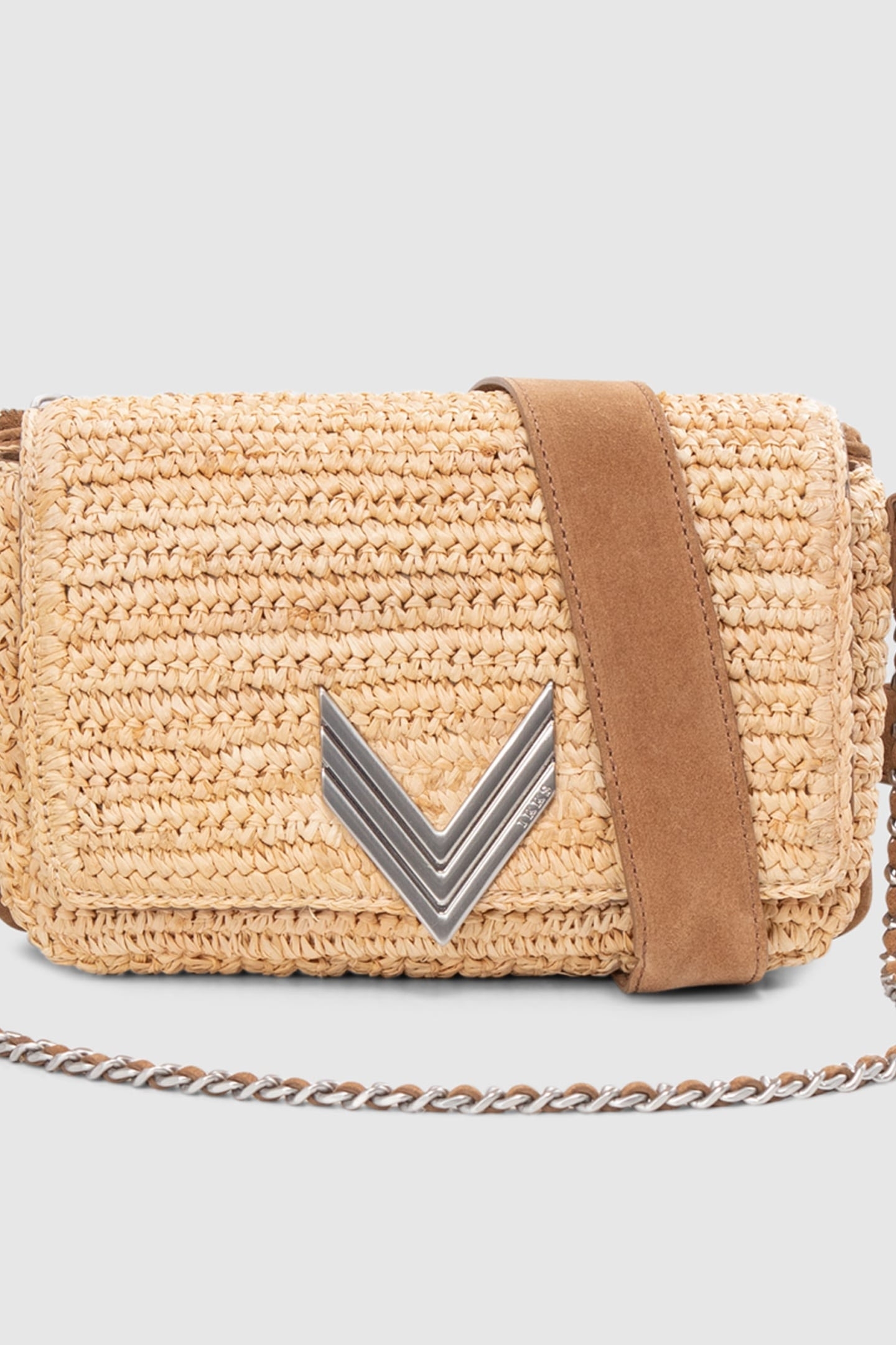 THE 111 BAMBOO BEACH CAMEL MIX RAFFIA AND SUEDE FOR WOMEN 6