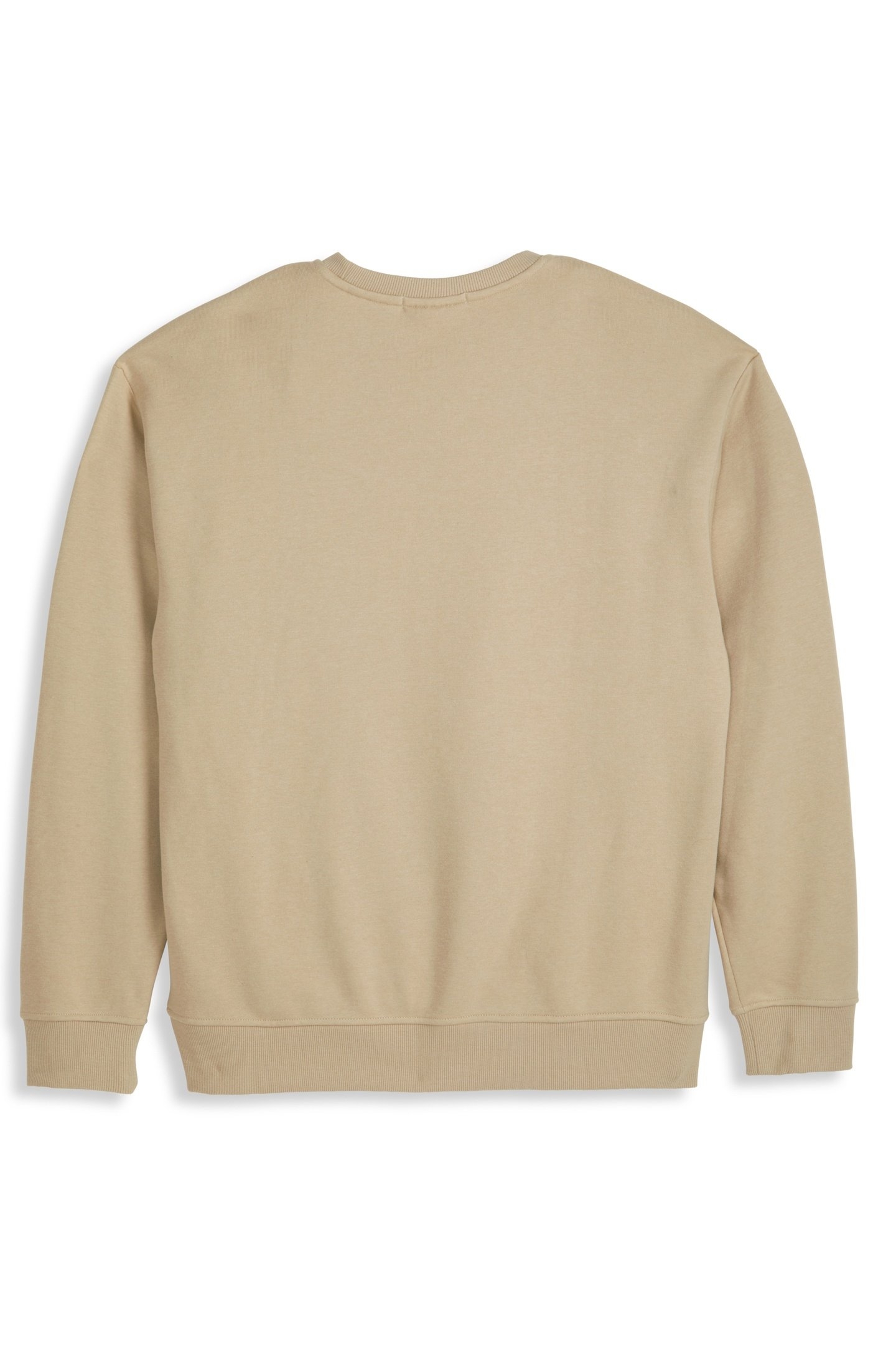 RELAXED FIT GRAPHIC FLEECE CREW TAUPE 2