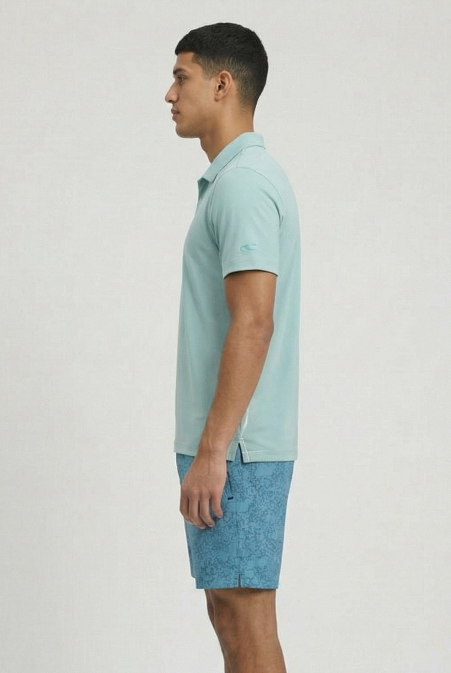 MEN'S POLOSHIRT SOLID JADE-DARK OLIVE 3