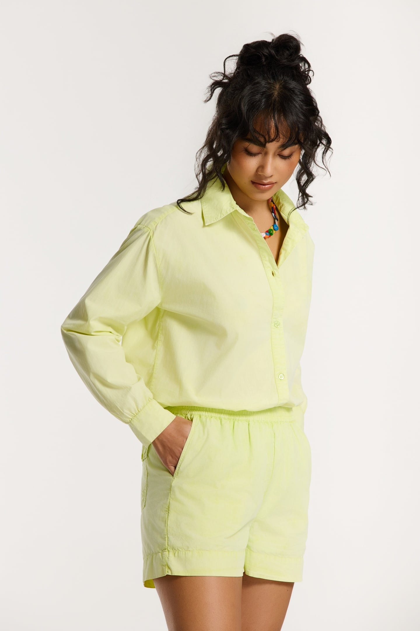 EVIE BLOUSE GREEN LIGHT LIME 4
