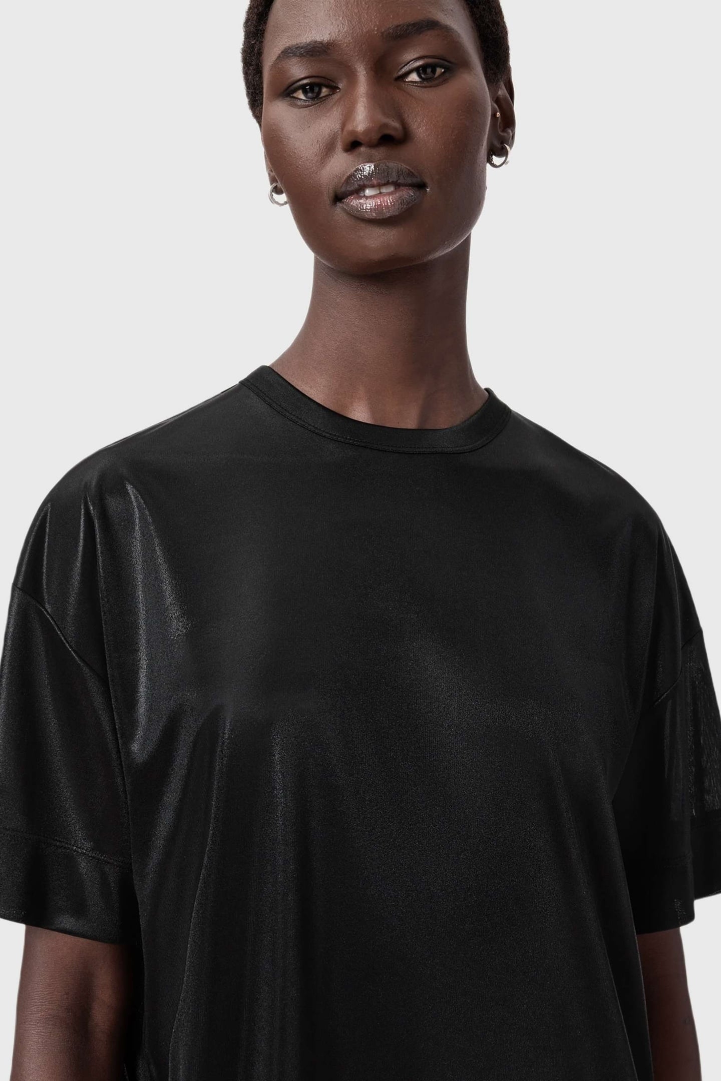 SPARKLE TEE DRESS BLACK 6