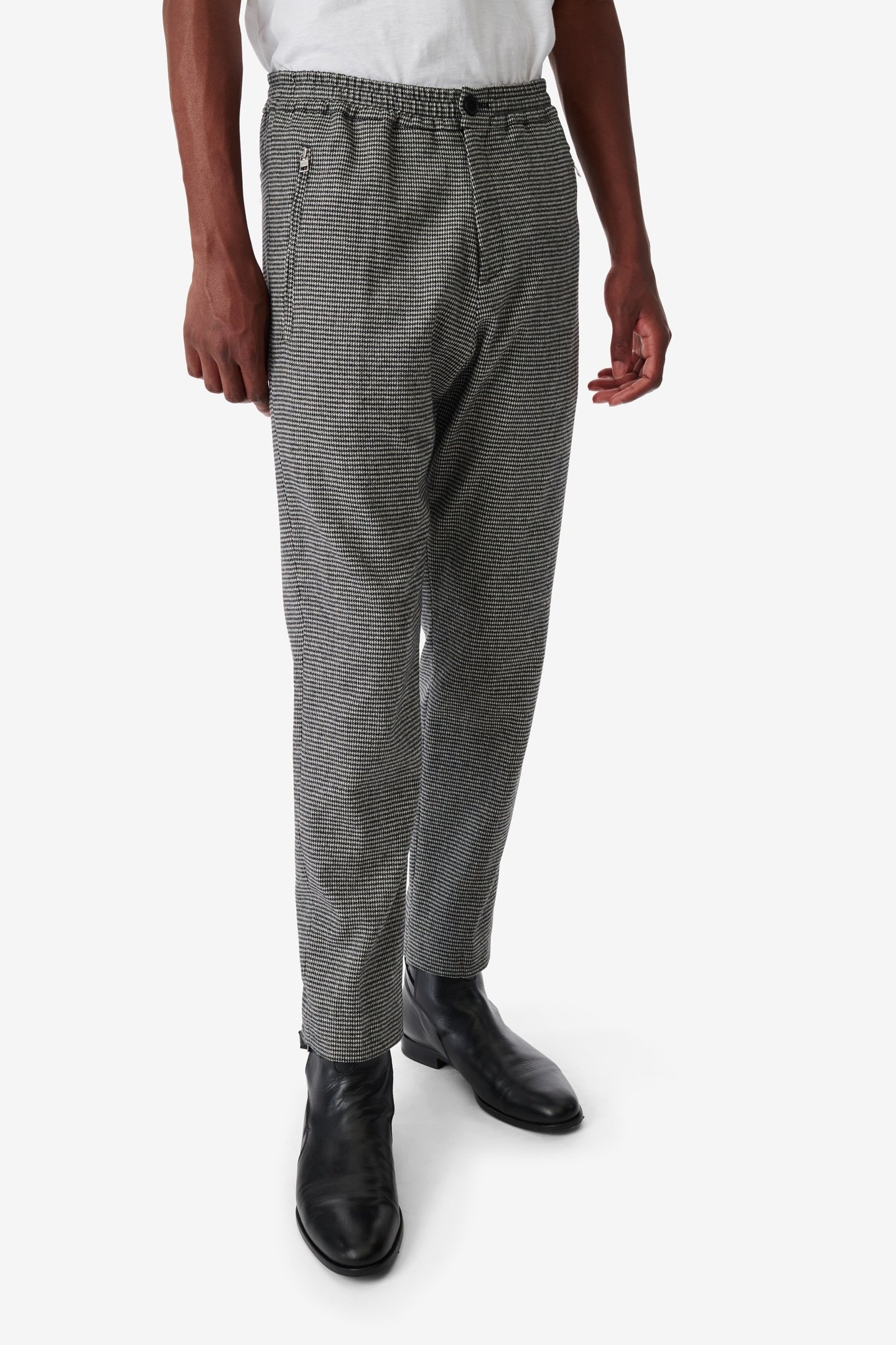 ROBBY TROUSER BLACK/ECRU 2