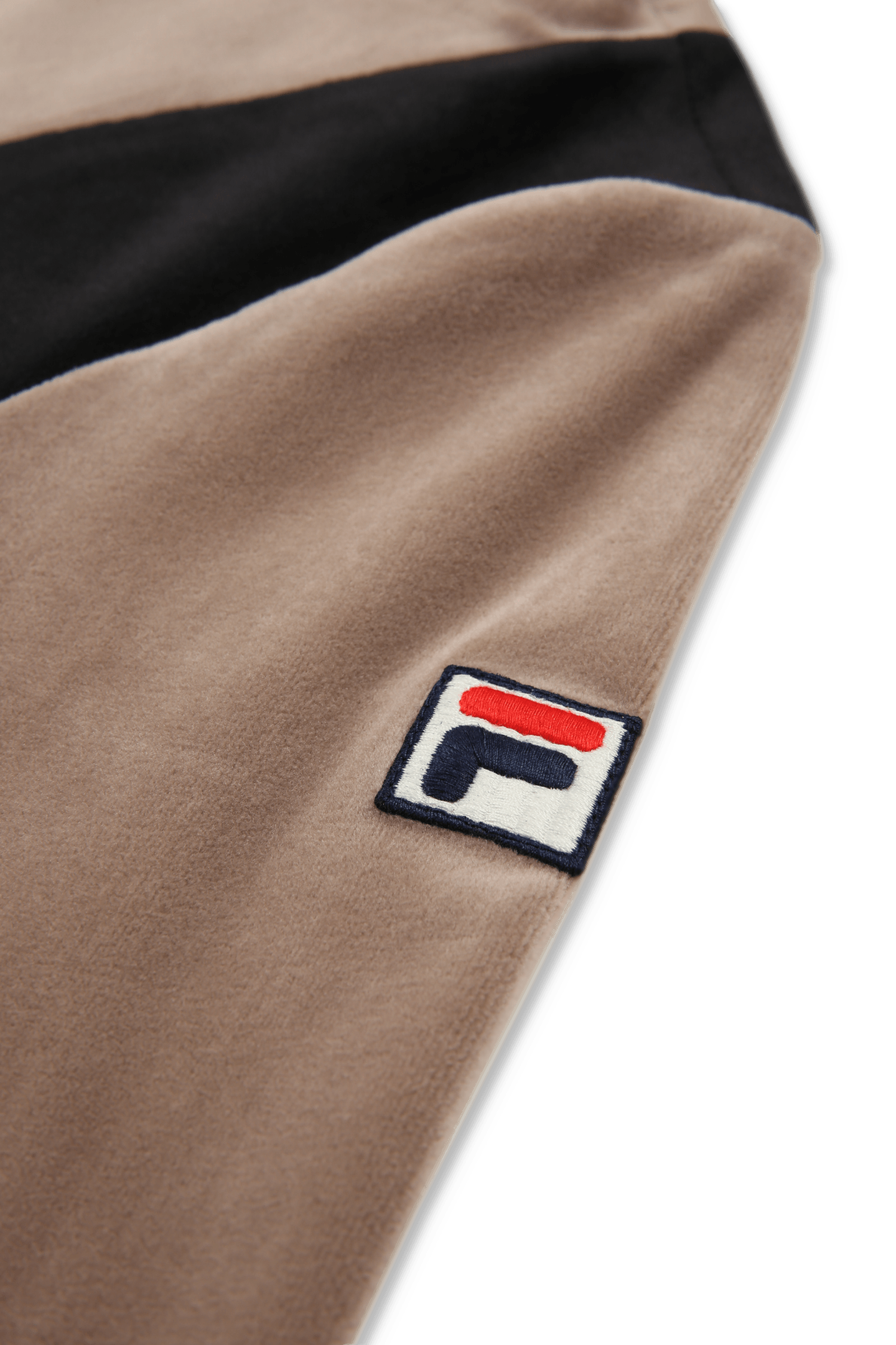 ADRIANO SLIM VELOUR TRACK JACKET TAUPE GRAY-BLACK 7