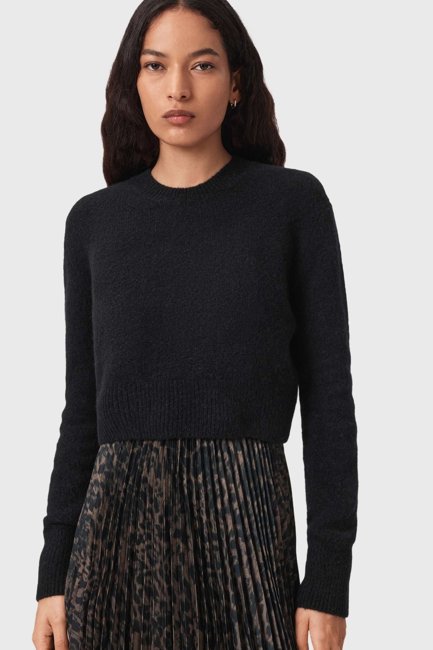 EVIA DRESS BLACK/FANGO GREEN 3