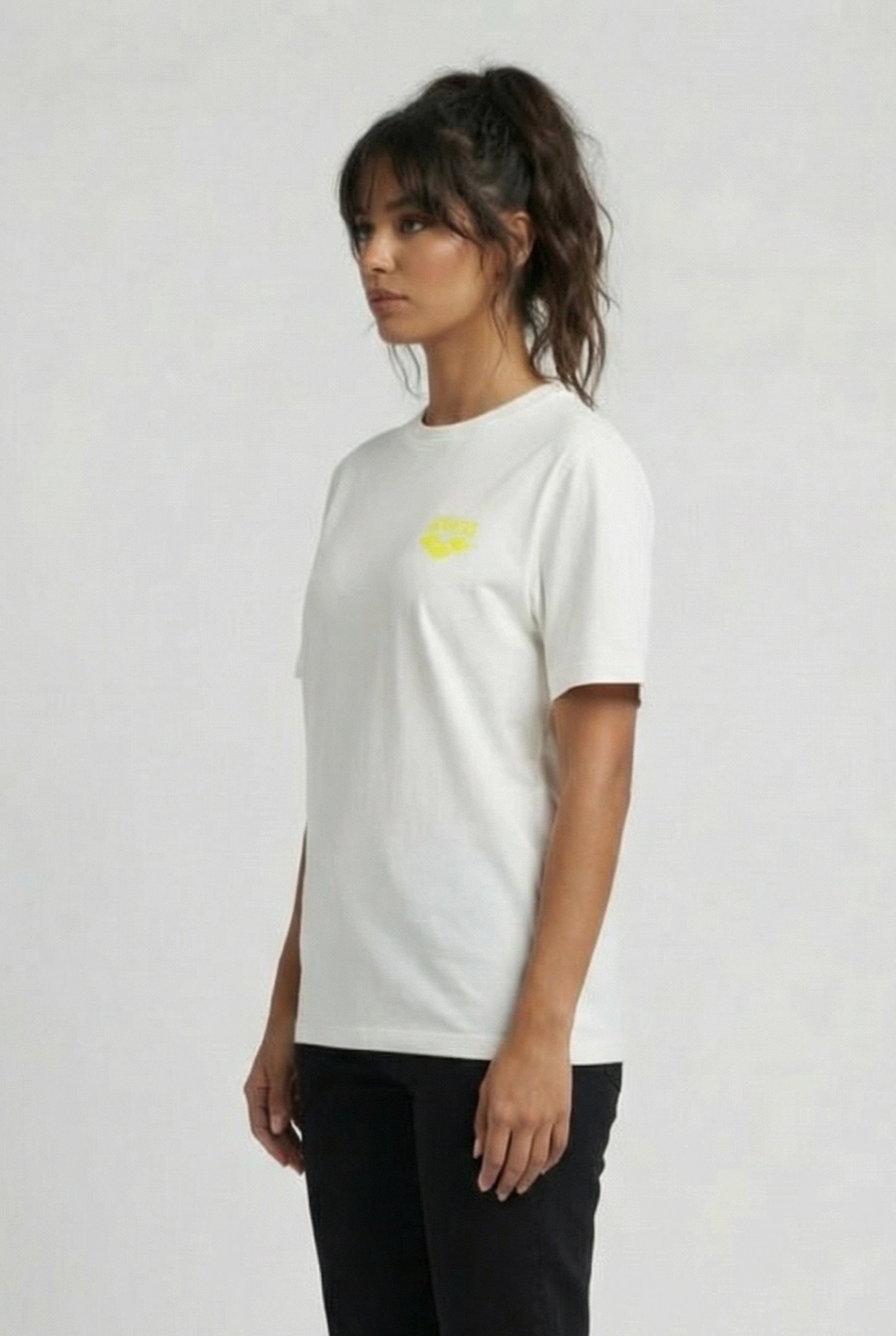 UNISEX T-SHIRT GRAPHICS MPH WHITE-YELLOW 5