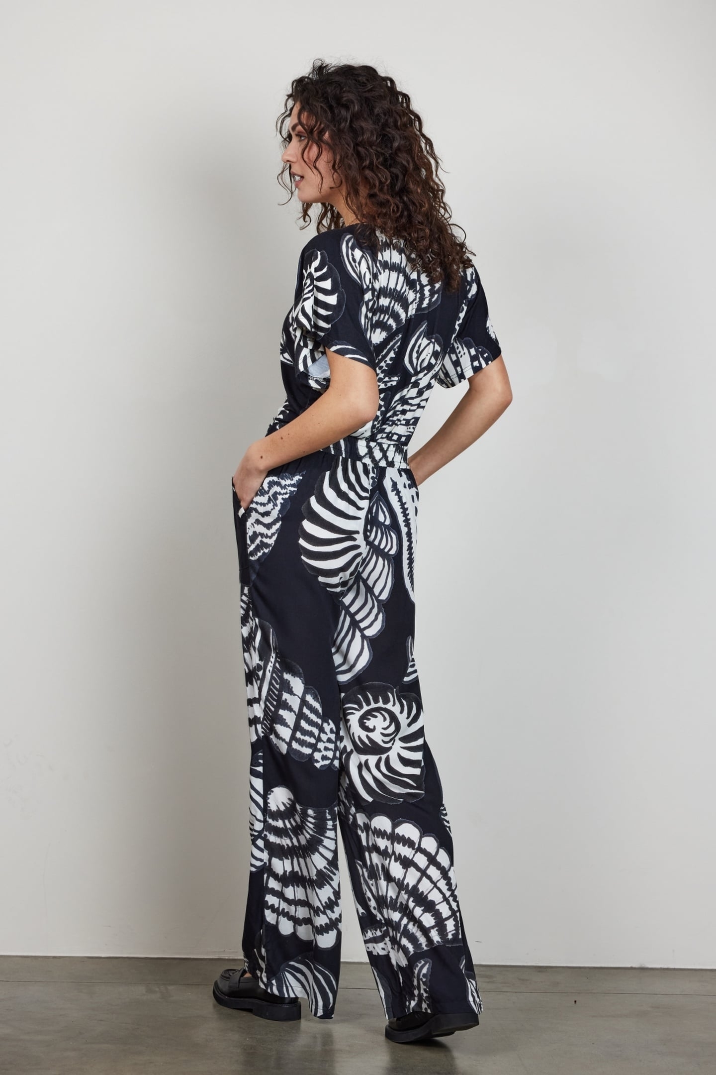 PANTS BREEZER PRINT IN BLACK WITH SHELL SYMPHONY XXL PRINT 4