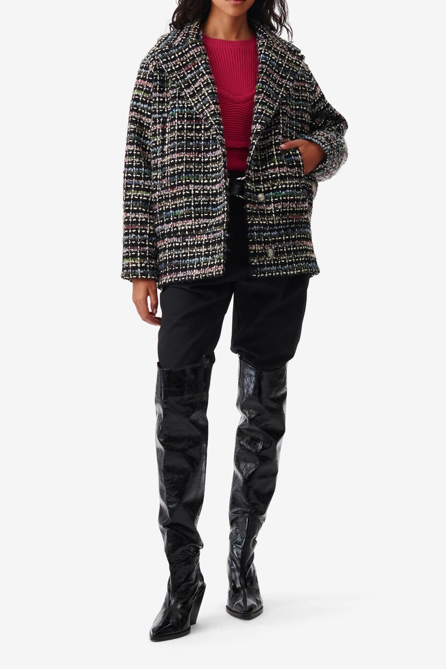 JUDIT OUTERWEAR BLACK MULTICO 1