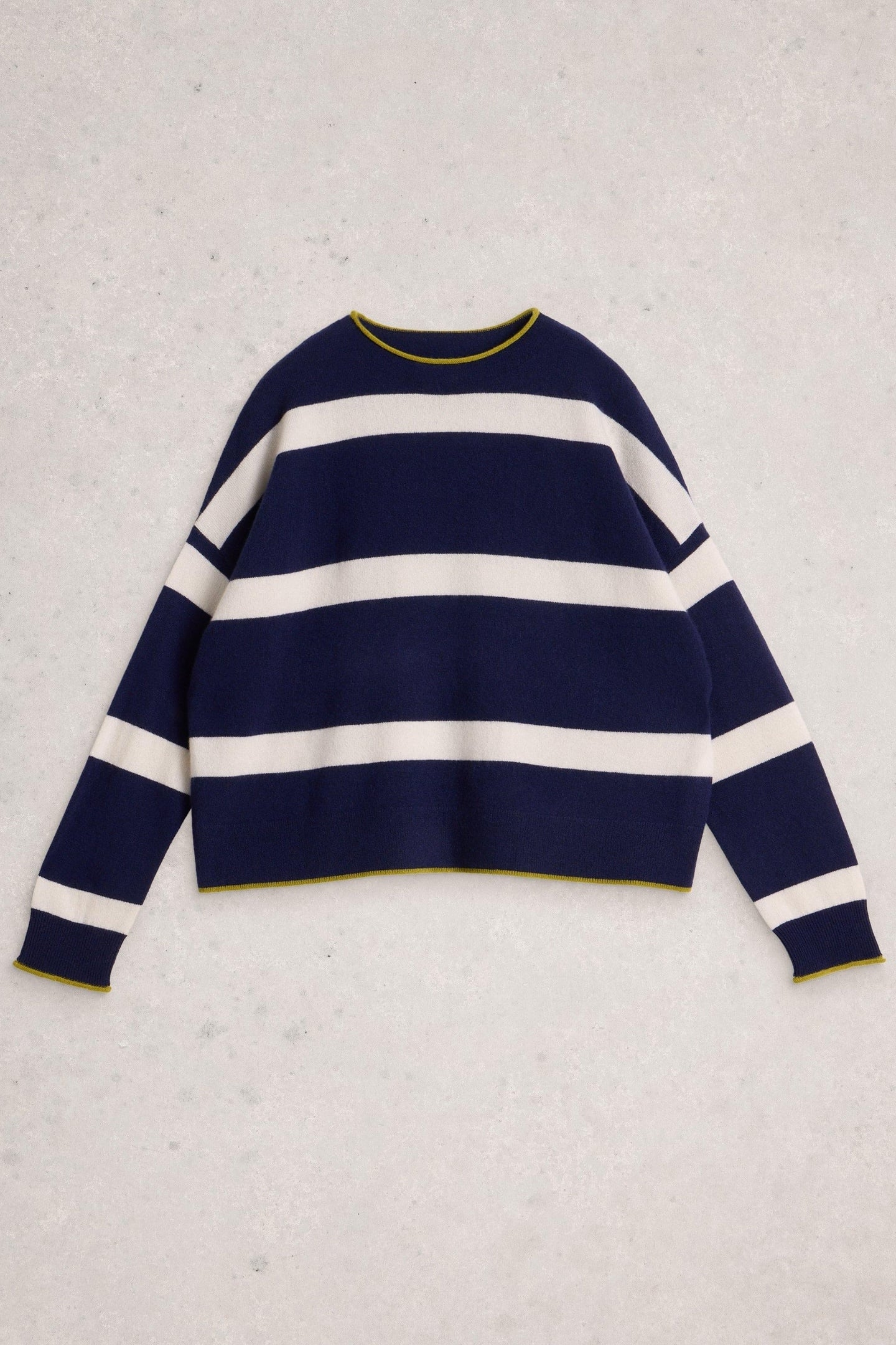 KITTY STRIPE CASHMERE JUMPER NAVY MULTI 3