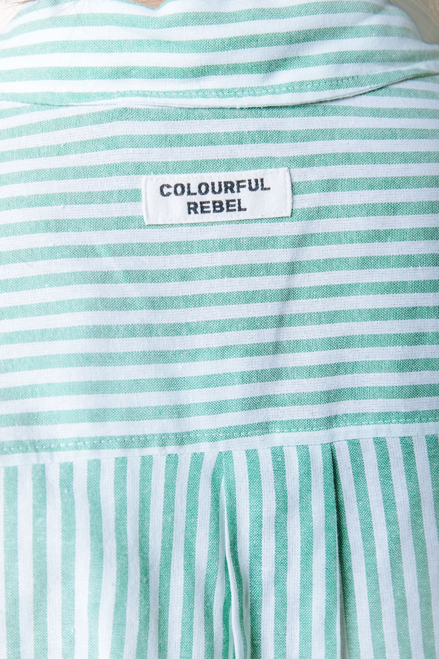 TALIA STRIPED DROPPED SHOULDER BLOUSE BRIGHT GREEN 3