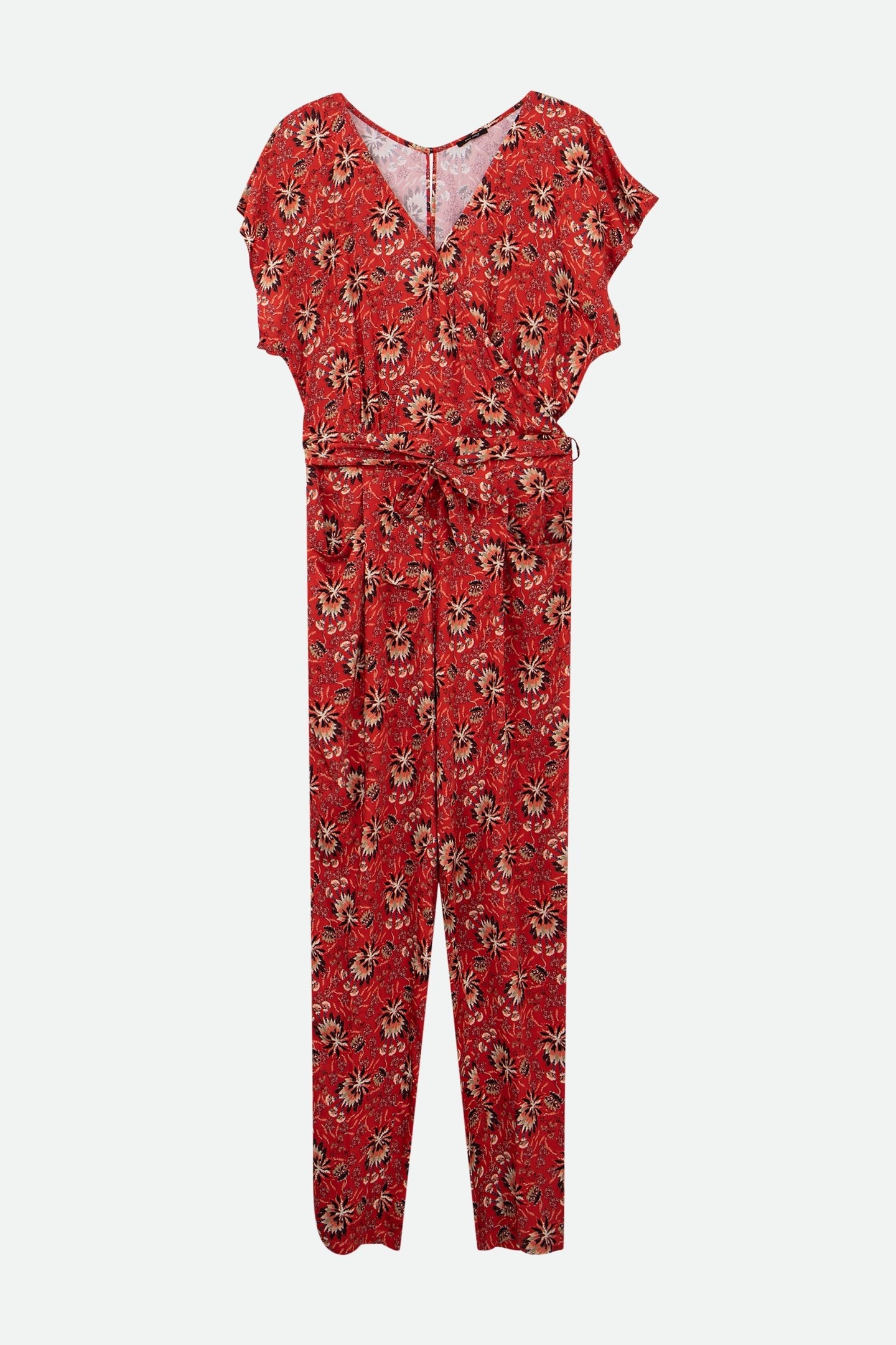 RODRIGUE - ORANGE JUMPSUIT WITH SUMMER FLORAL PRINT 6