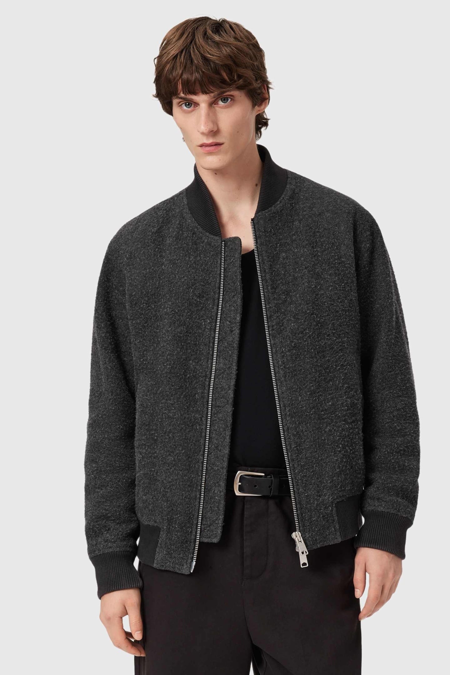 SAKU BOMBER CHARCOAL GREY 2