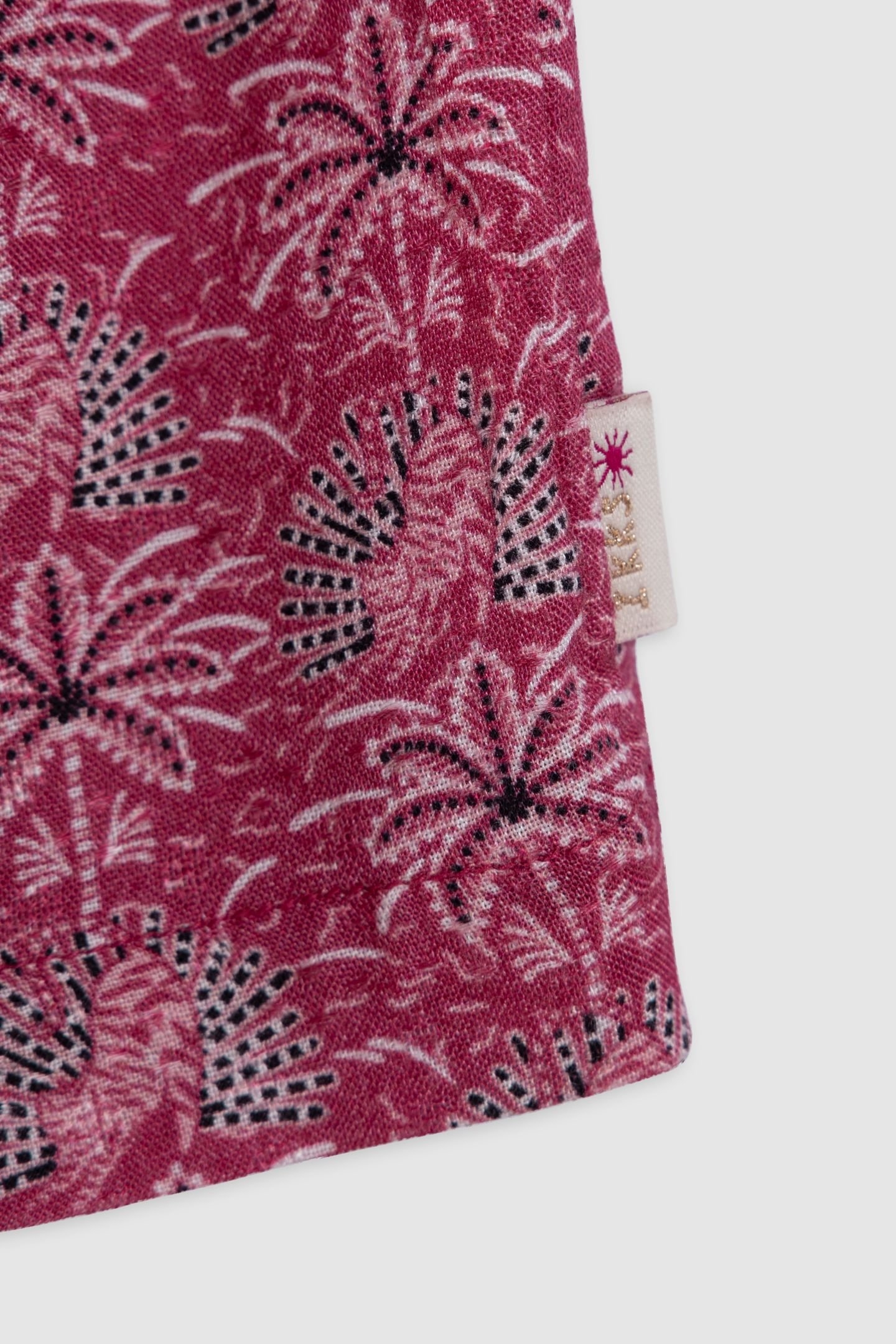 PINK PALM-TREE PRINT DRESS 4