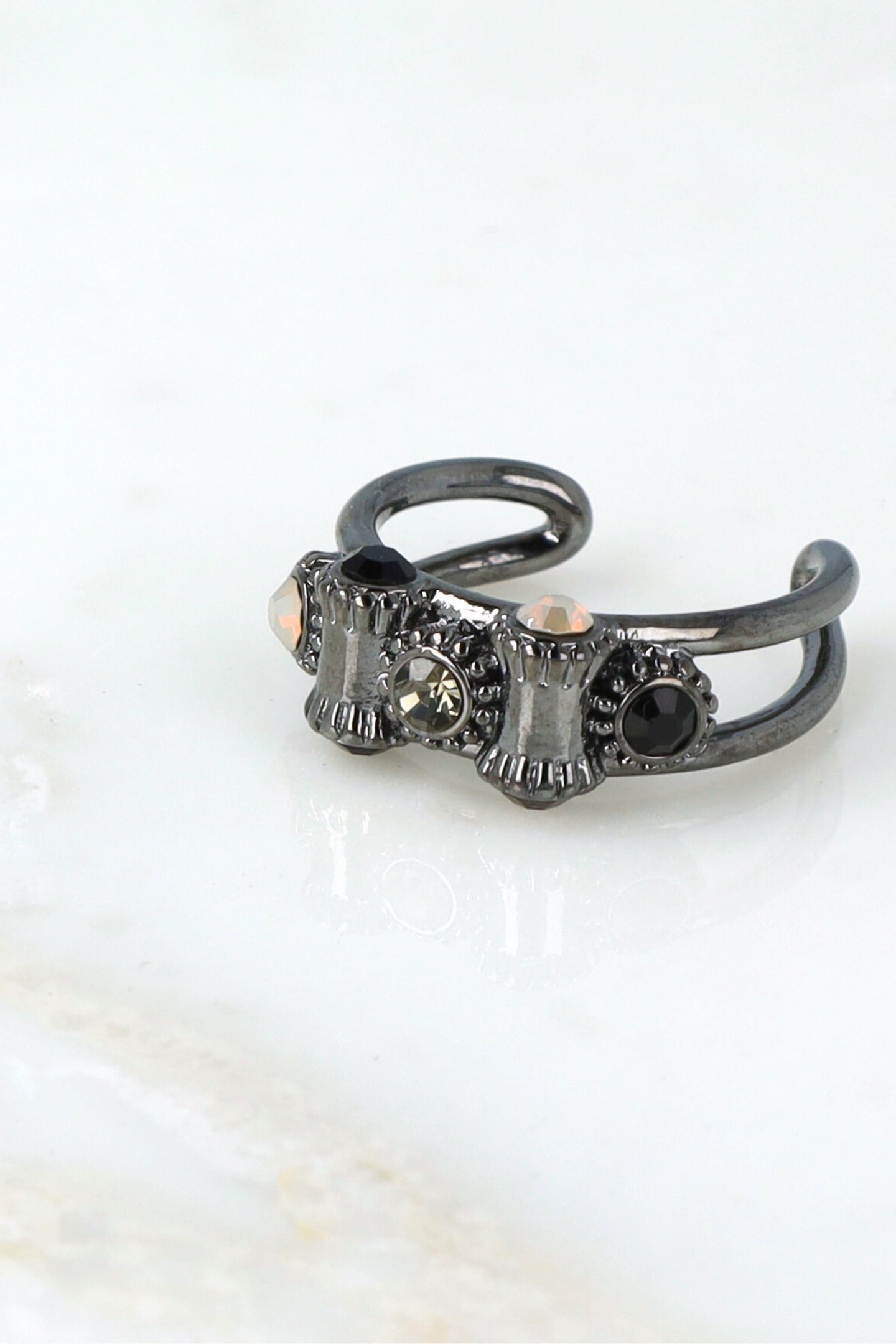 VINTAGE BARREL RING BLACK 5