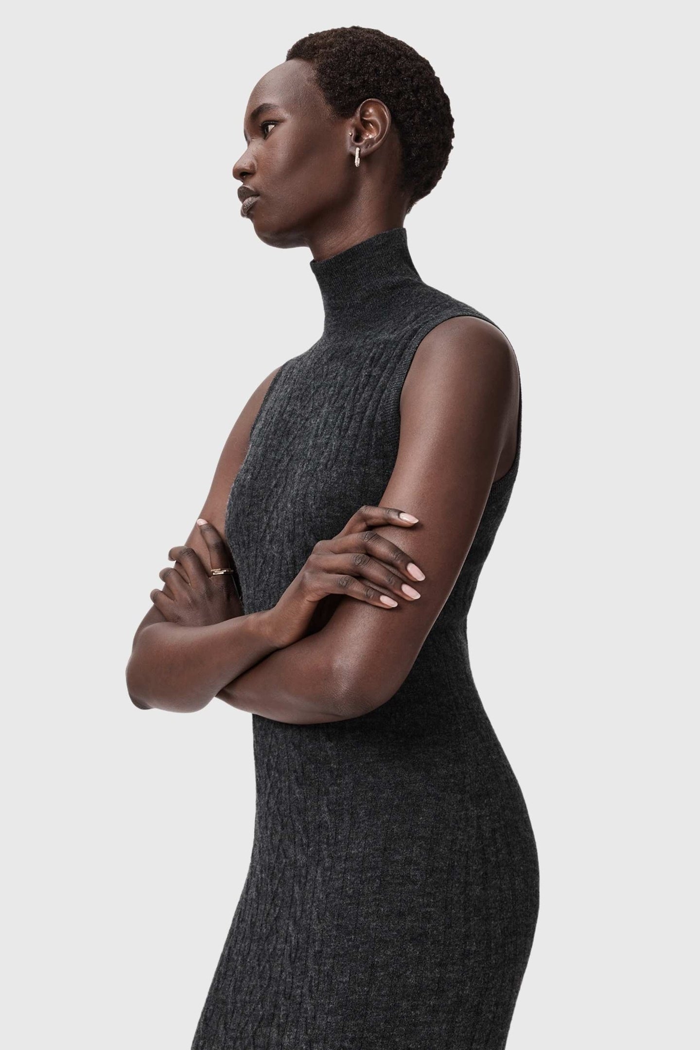 SABINE DRESS CHARCOAL GREY 6