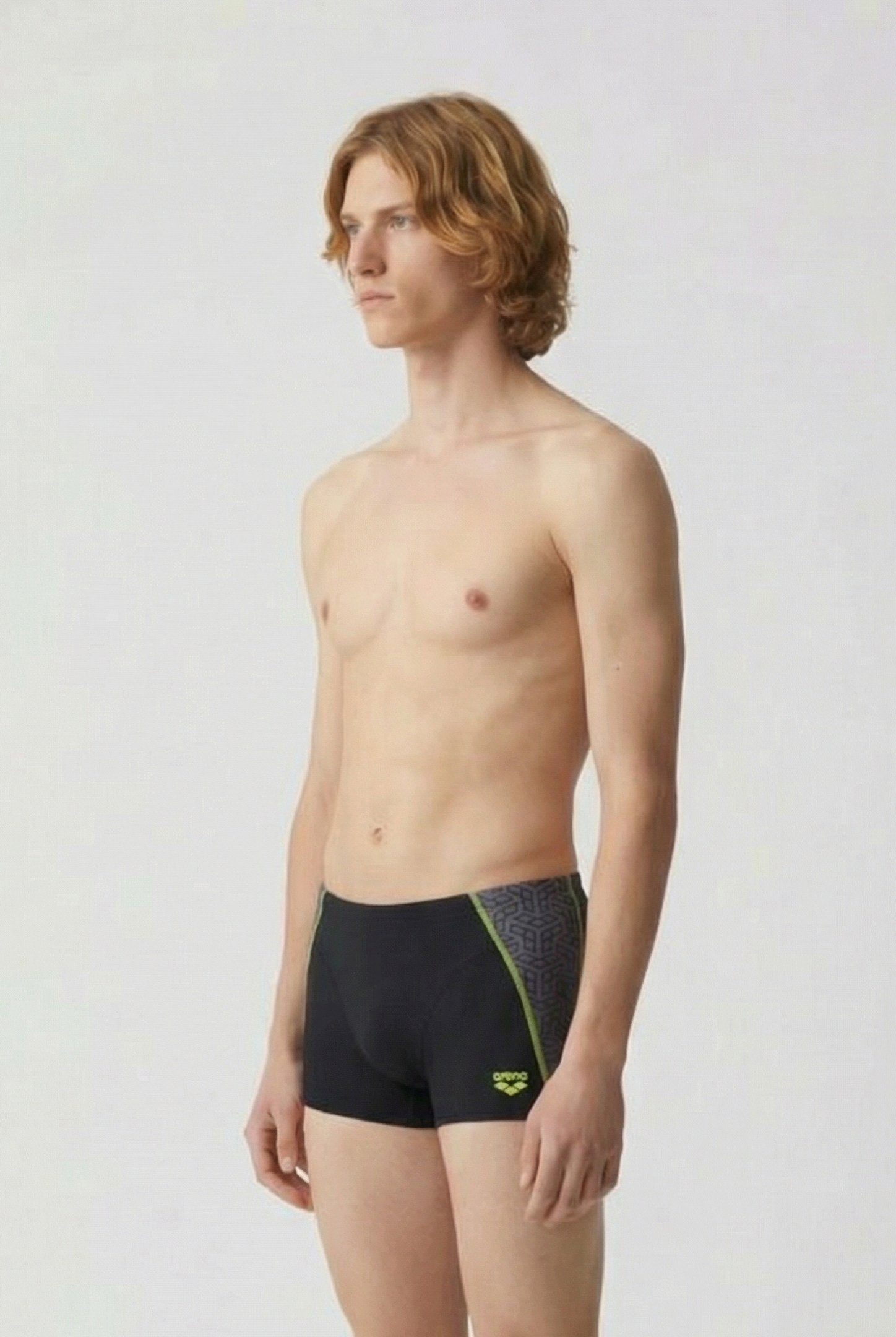 MEN'S ARENA CAMO KIKKO SWIM SHORT BLACK BLACK MULTI 3