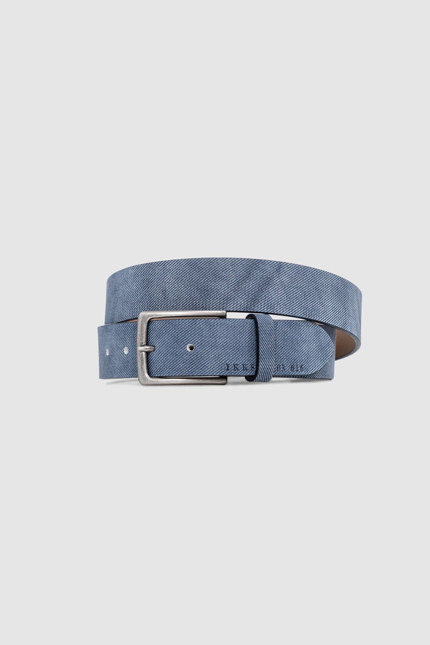 NAVY LEATHER BELT 1