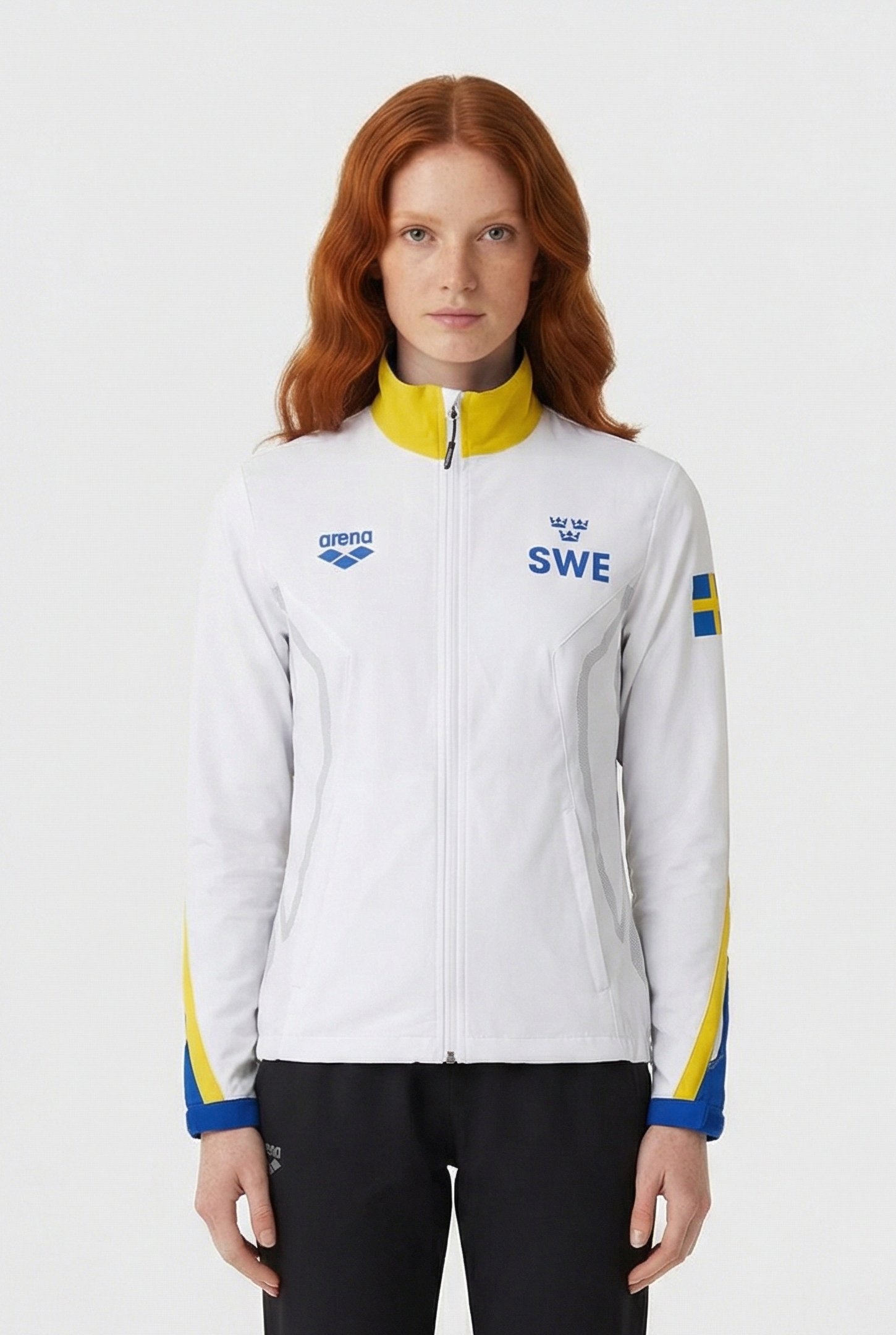 UNISEX SWEDEN WARM UP JACKET WHITE ROYAL 2