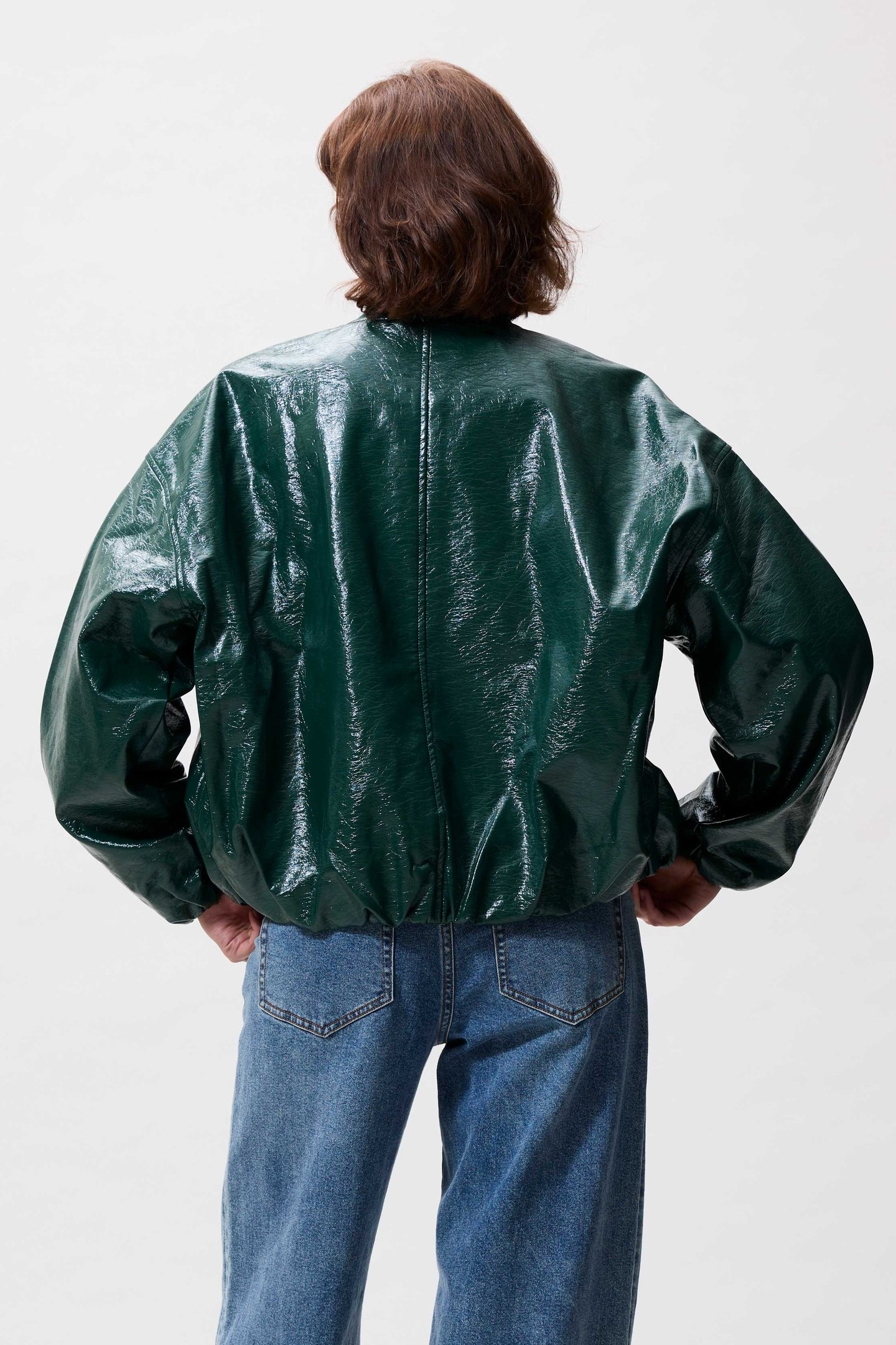 TUCK IN VARSITY JACKET PINE FOREST 4